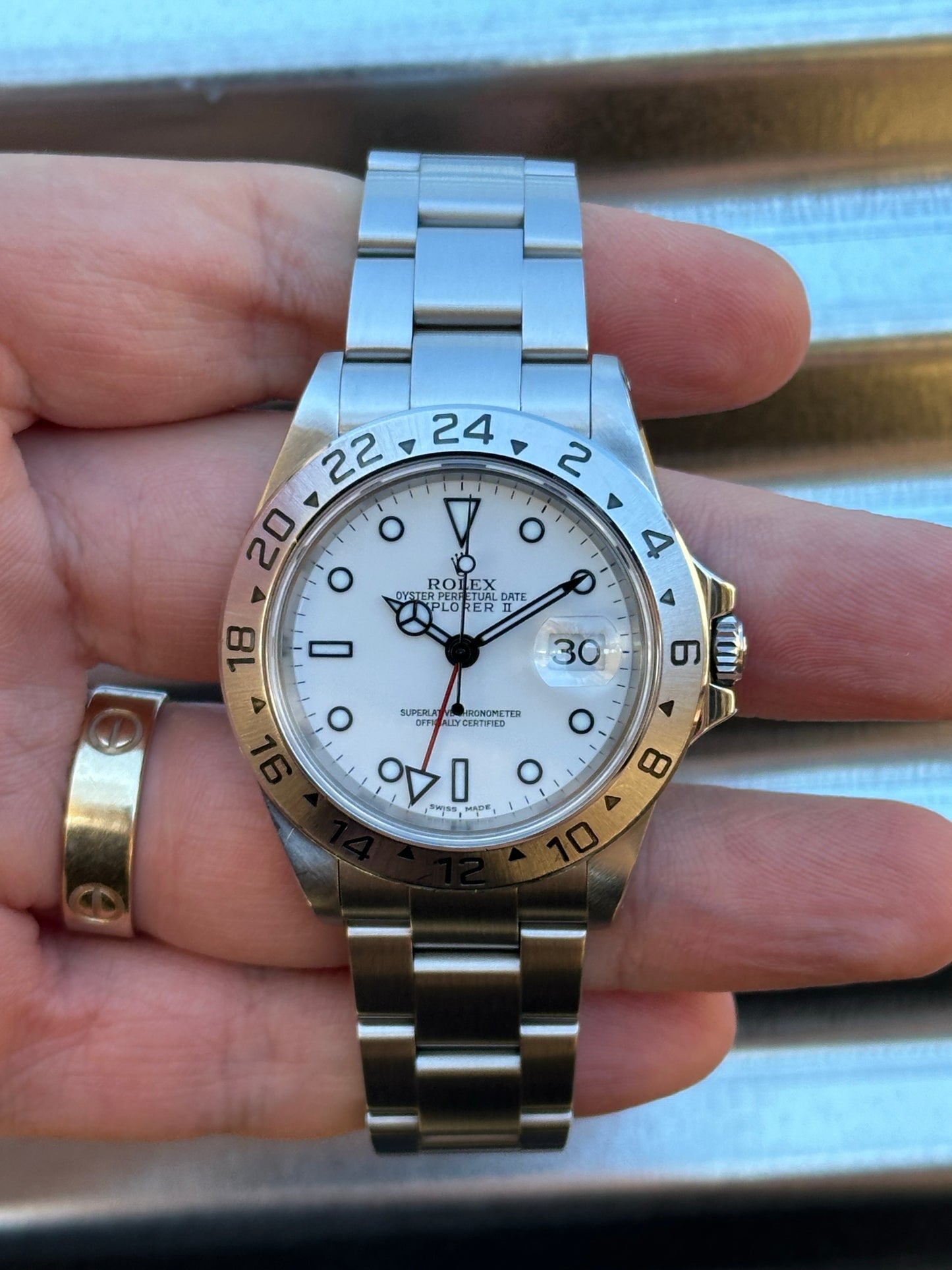 Rolex Explorer II “Polar” 40mm Ref.16570 Box & Papers