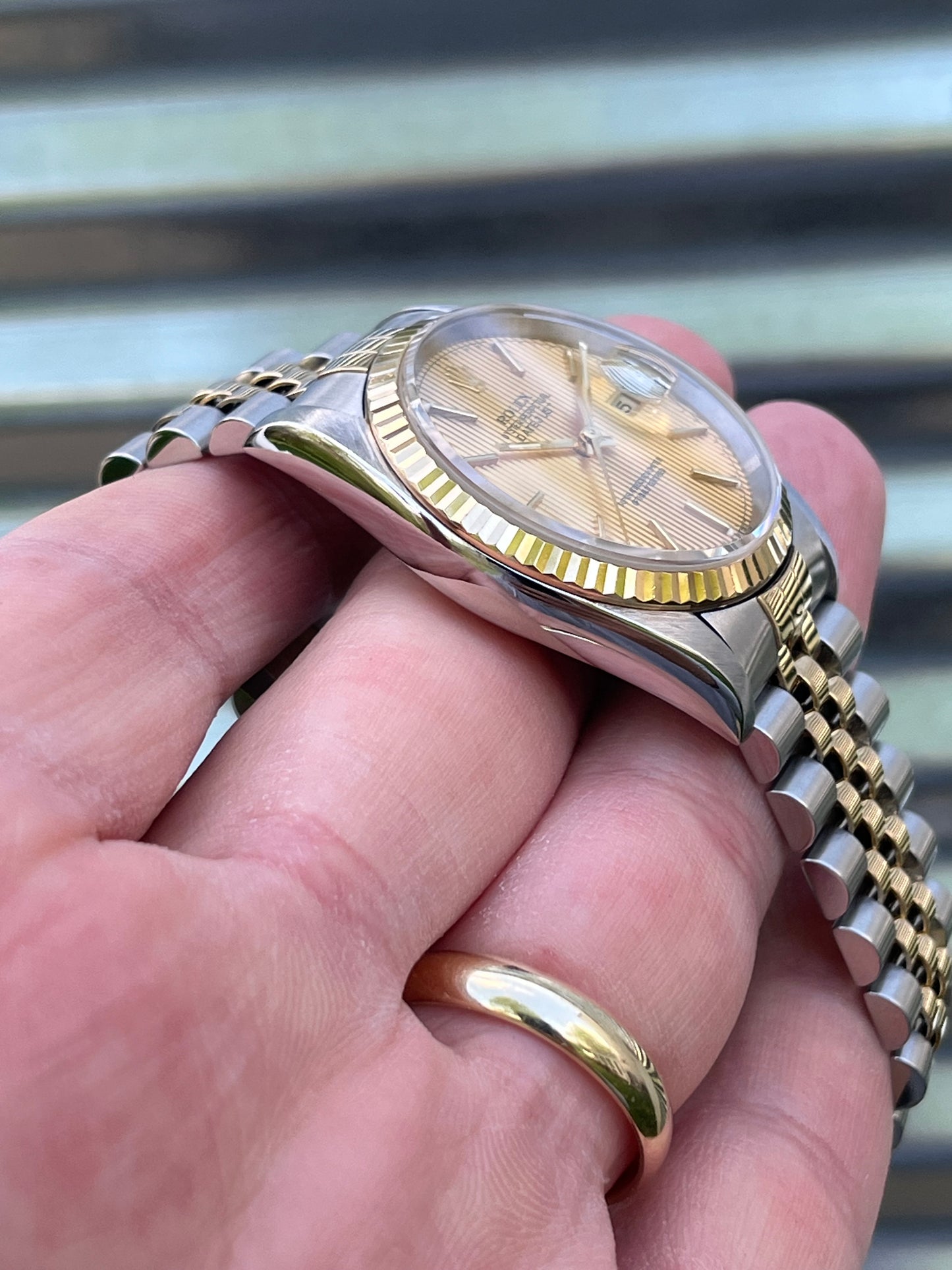 Rolex Datejust Tapestry Dial 36mm Ref.16233 Box & Papers