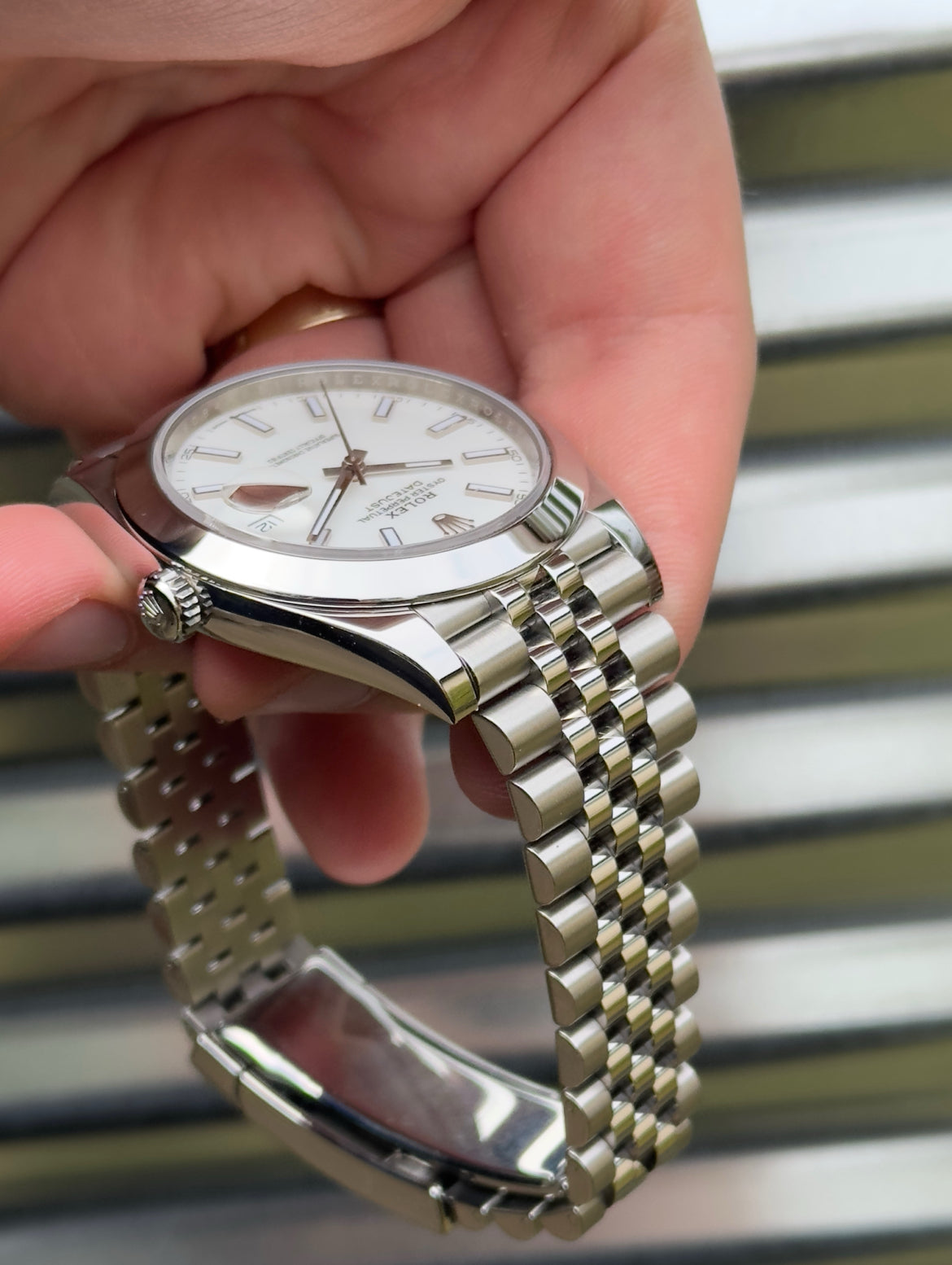 Rolex Datejust “White Index Dial” 41mm Ref.126300 Box & Card