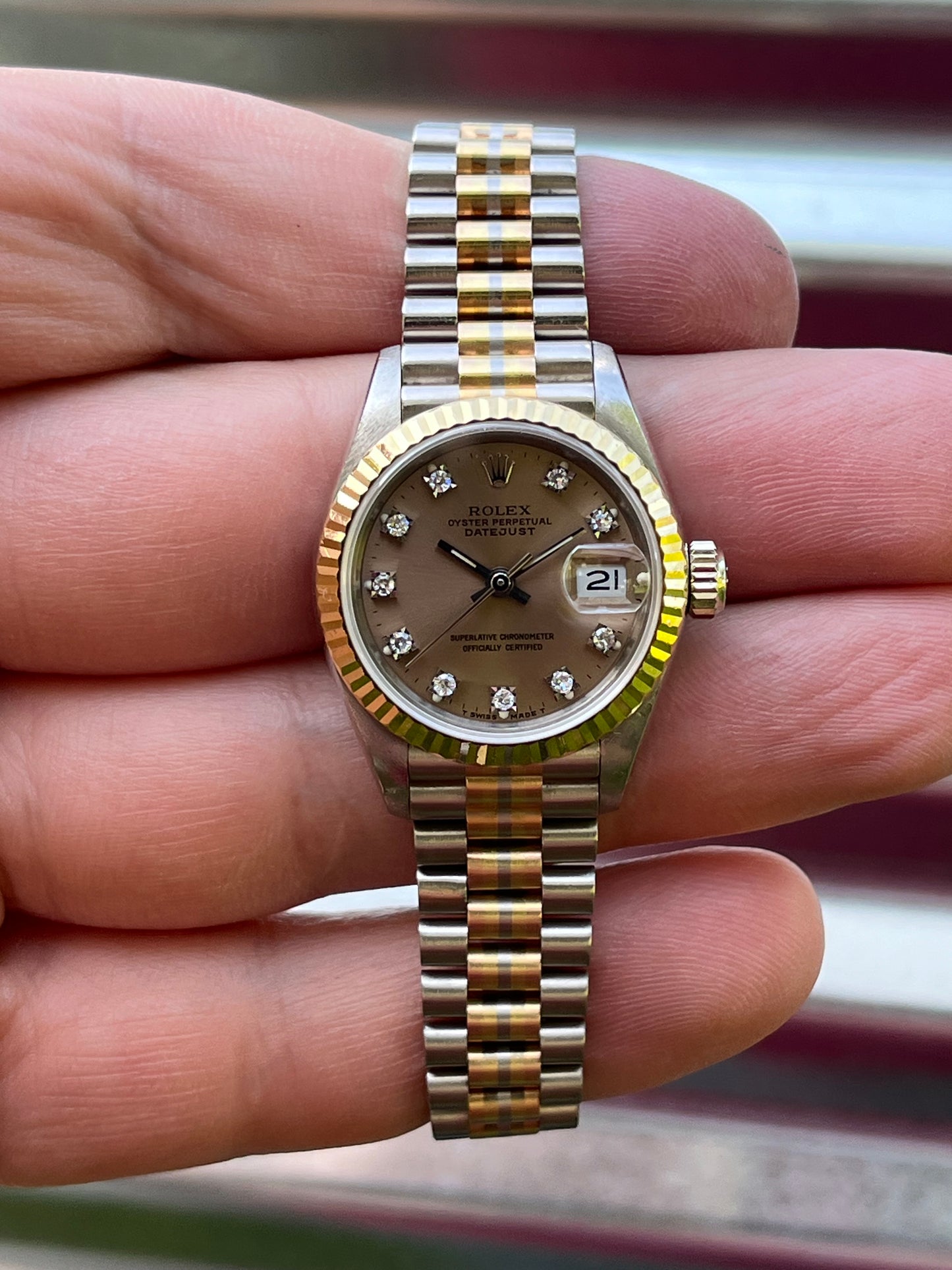 Rolex Datejust 26mm Ref.69179 Tridor 18K Gold