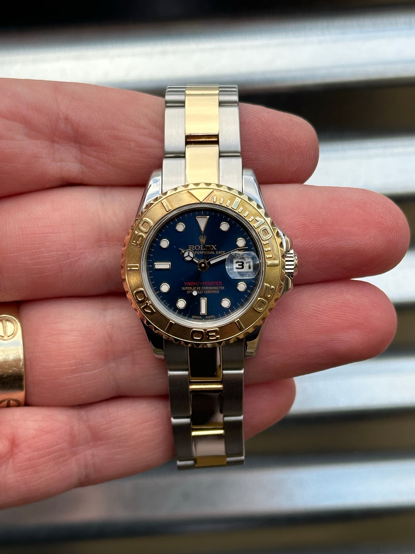 Rolex Ladies Yacht-Master Blue Dial 29mm Ref.169623 Watch Only