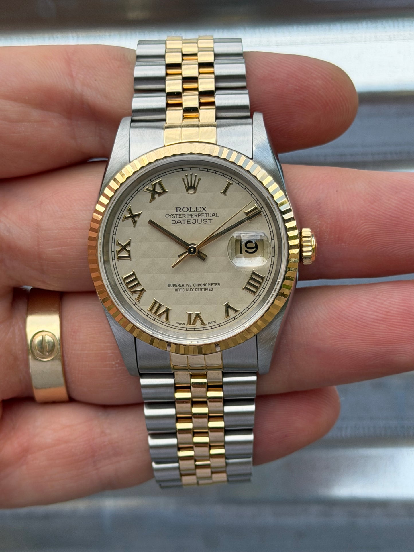 Rolex Datejust Pyramid Dial 36mm Ref.16233 Watch Only