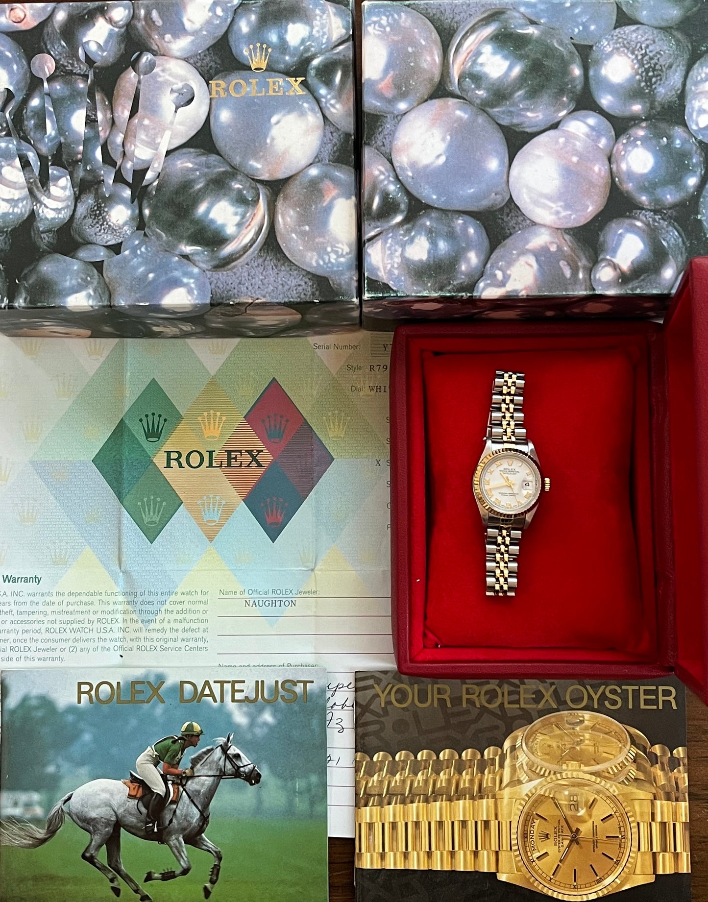Rolex Ladies Datejust 26mm Ref.79173 Box & Papers “White Roman Dial”