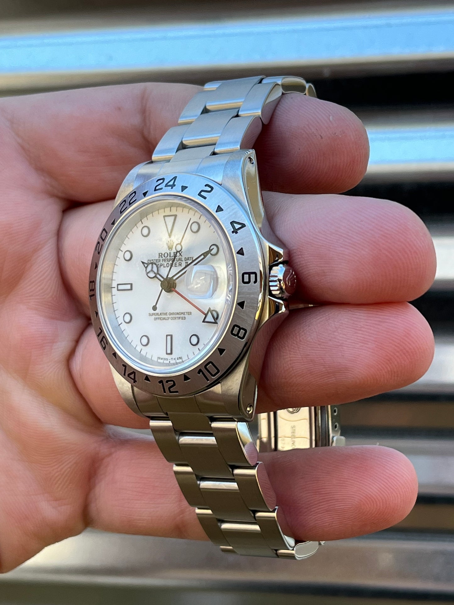 Rolex Explorer II “Polar” 40mm Ref.16570 Box & Papers