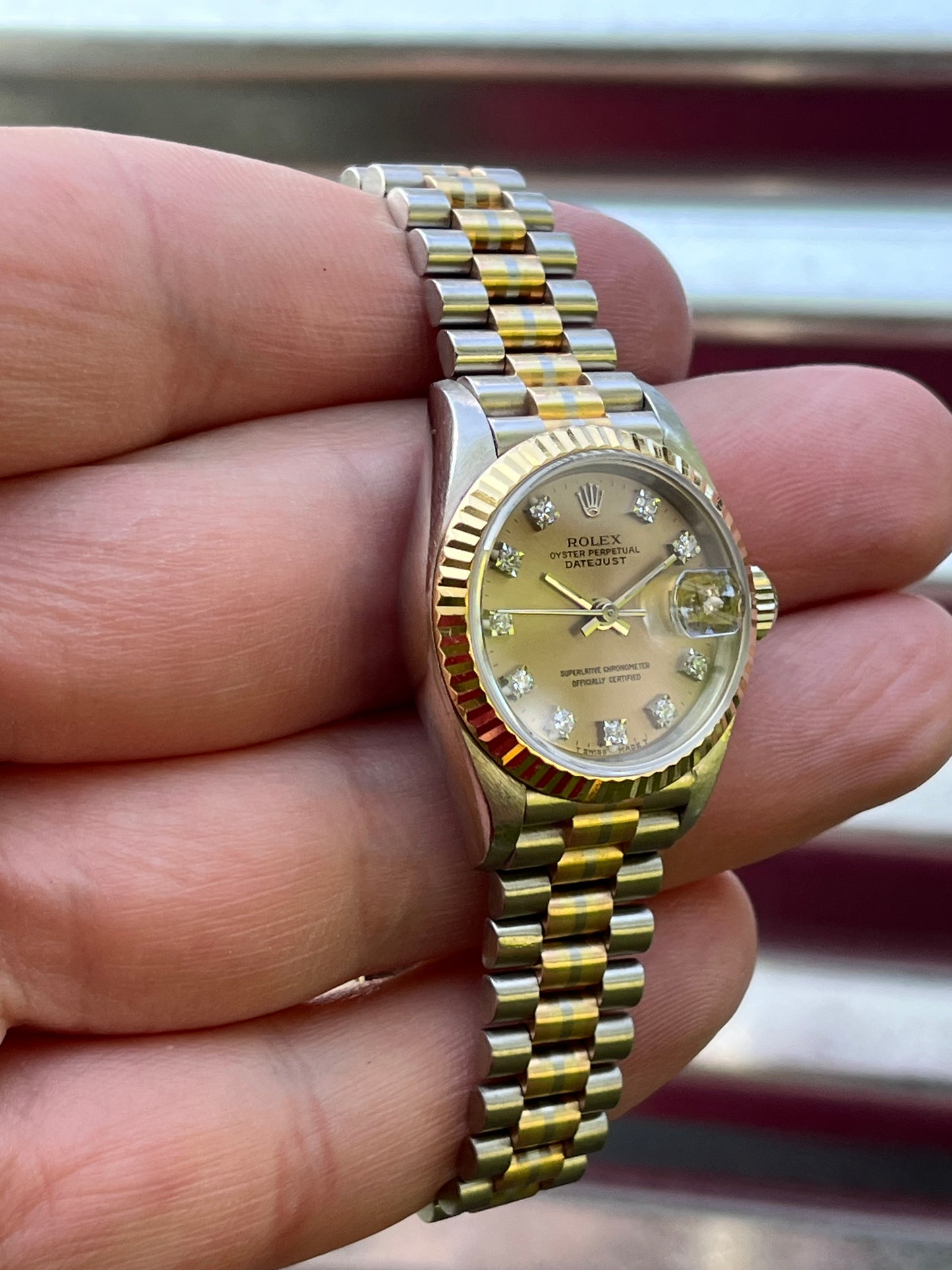 Rolex Datejust 26mm Ref.69179 Tridor 18K Gold