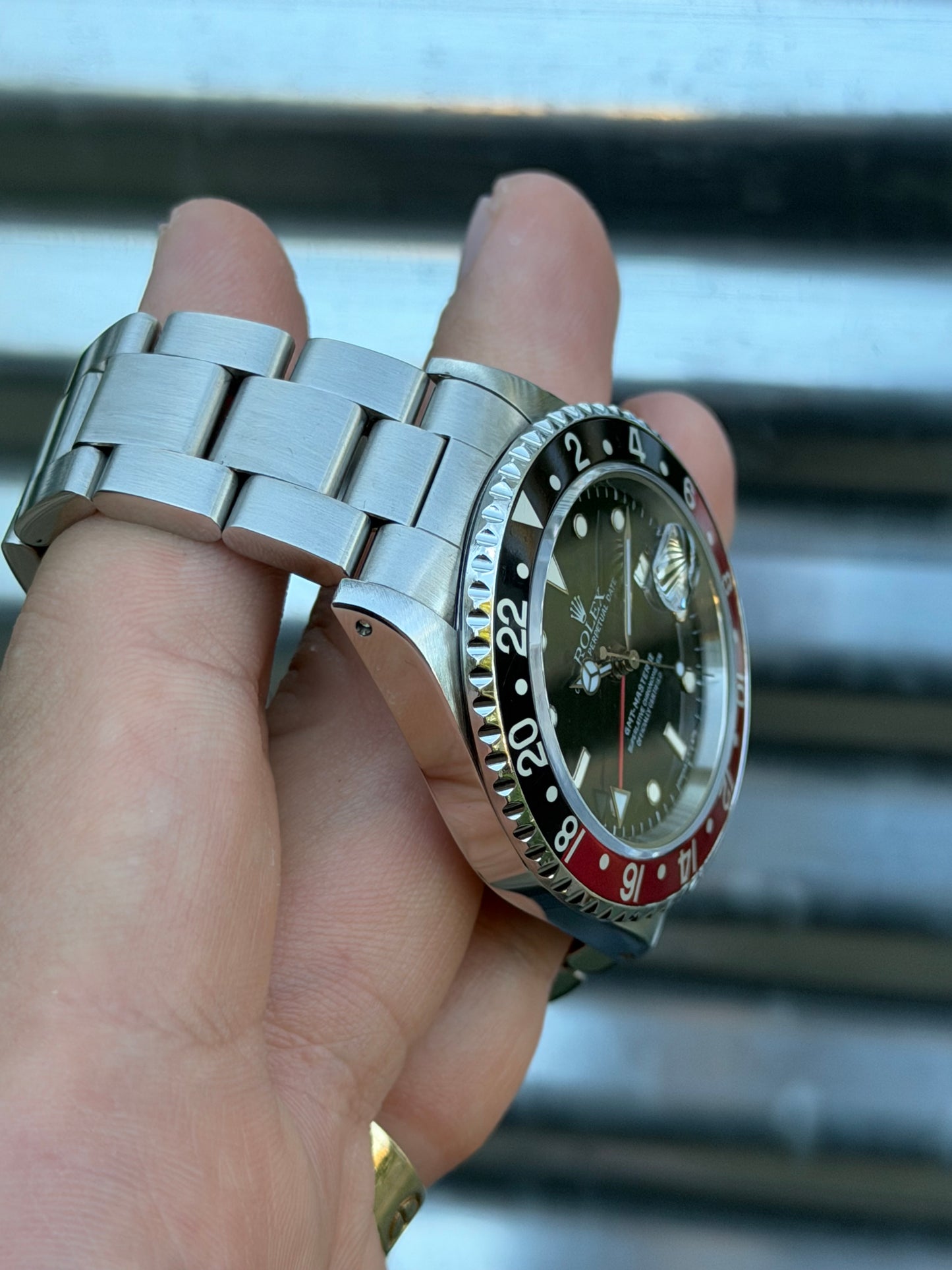 Rolex GMT Master II Coke 40mm Ref.16710 Watch w/Service Card and Receipt