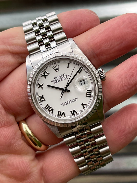 Rolex Datejust 36mm Ref.16220 Box & Papers & Rolex Service Card