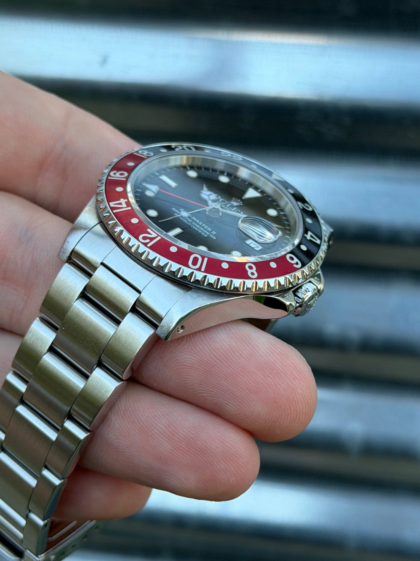 Rolex GMT Master II Coke 40mm Ref.16710 Watch w/Service Card and Receipt