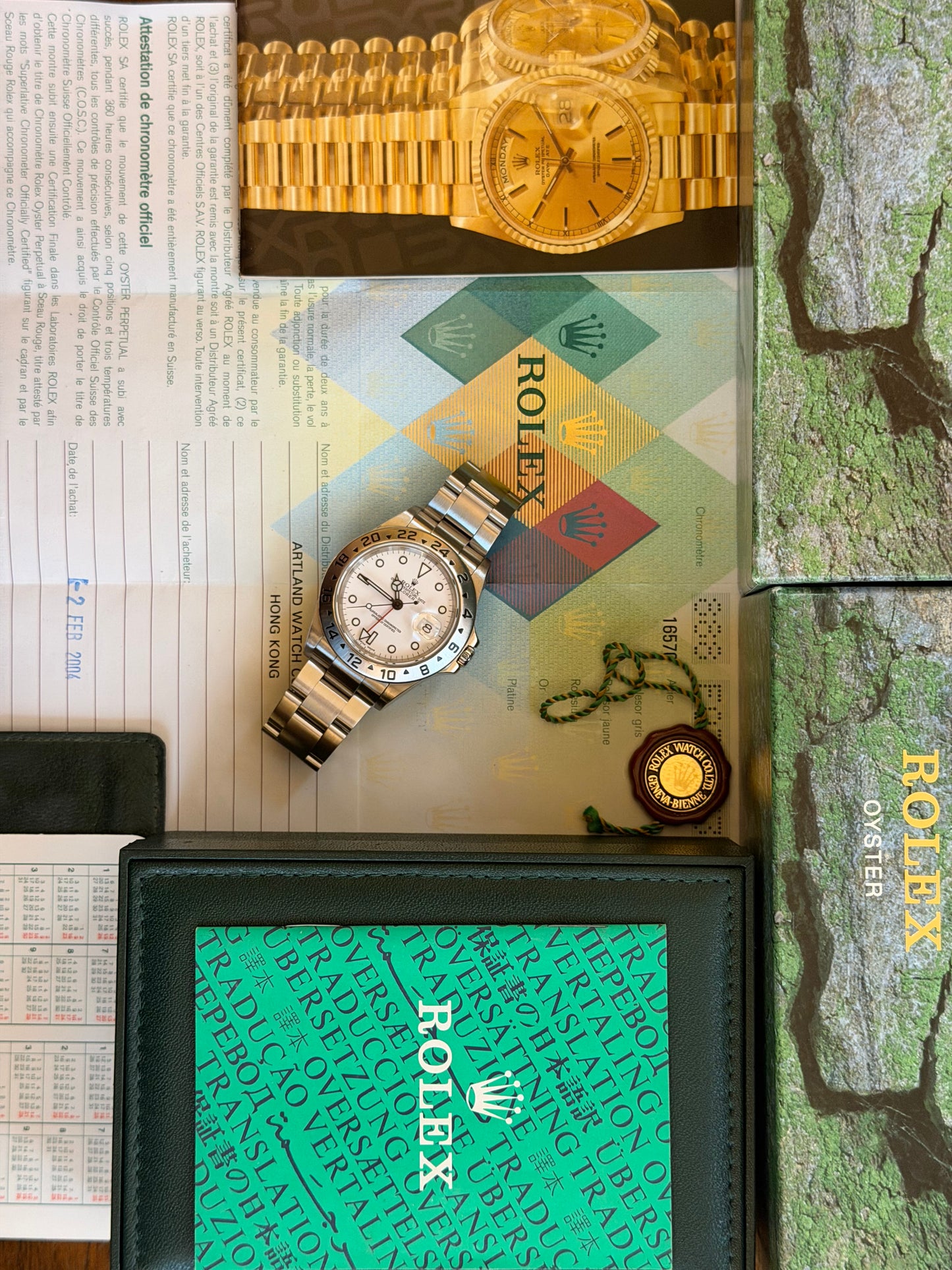 Rolex Explorer II “Polar” 40mm Ref.16570 Box & Papers