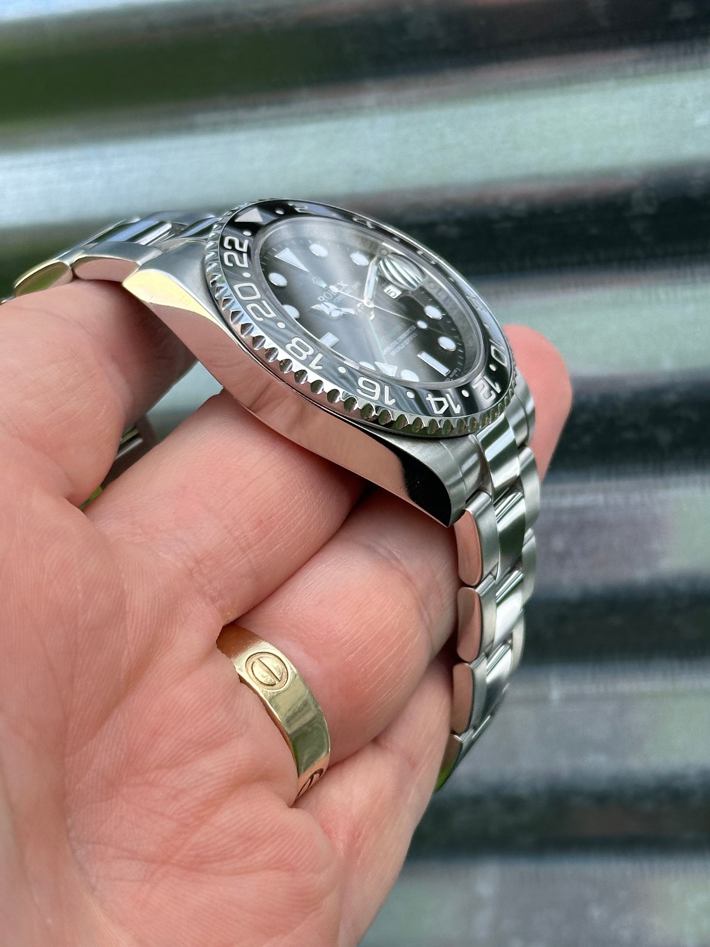 Rolex GMT Master II “Green Arrow” 40mm Ref.116710LN Box & Papers
