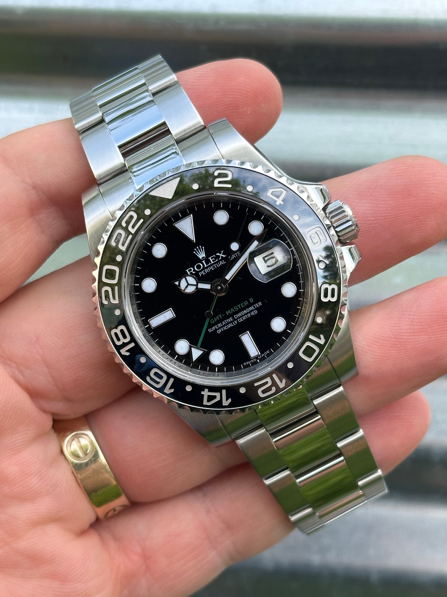 Rolex GMT Master II “Green Arrow” 40mm Ref.116710LN Box & Papers
