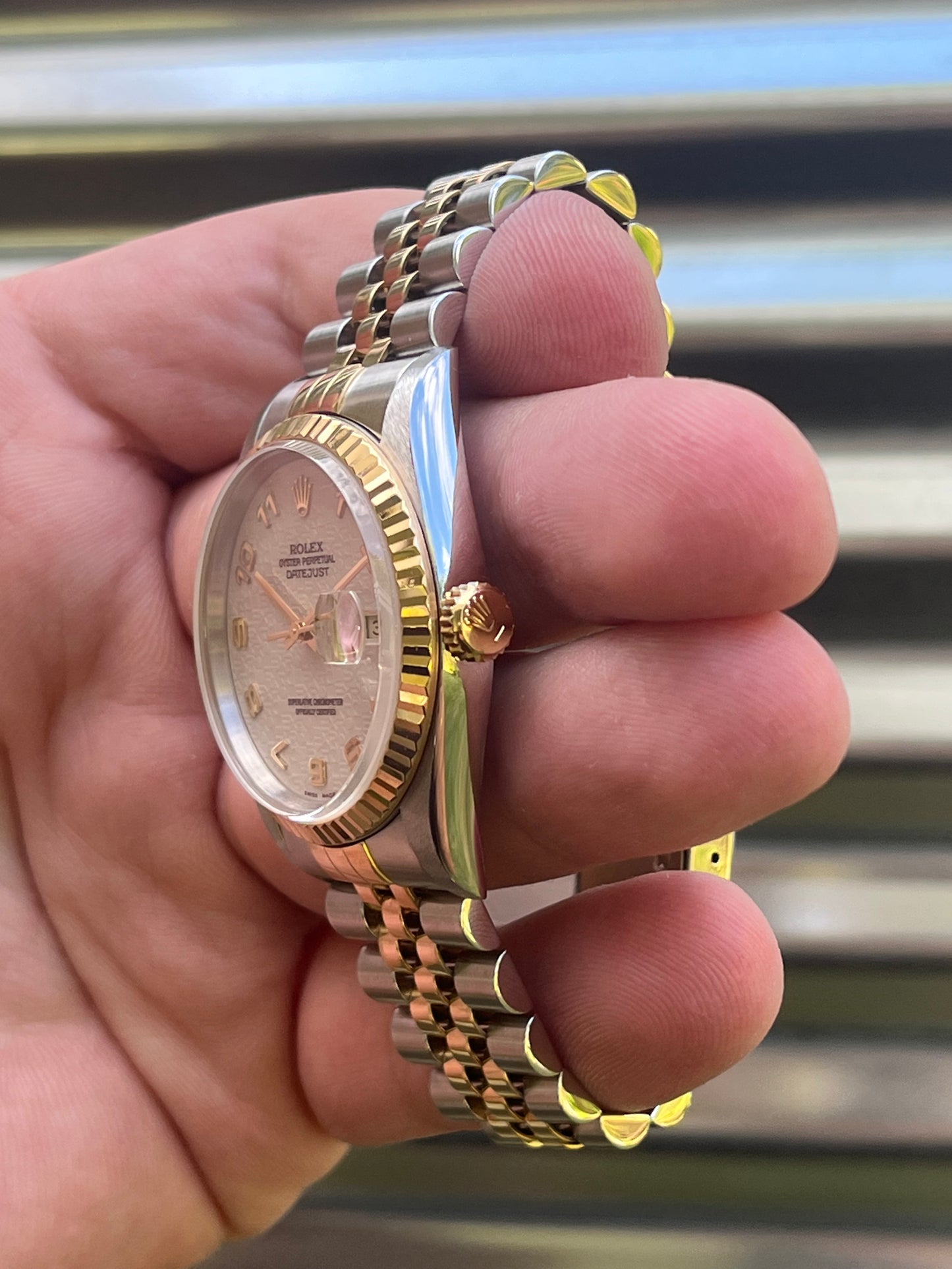 Rolex Datejust 36mm Ref.16233 “Anniversary Dial” Box & Papers