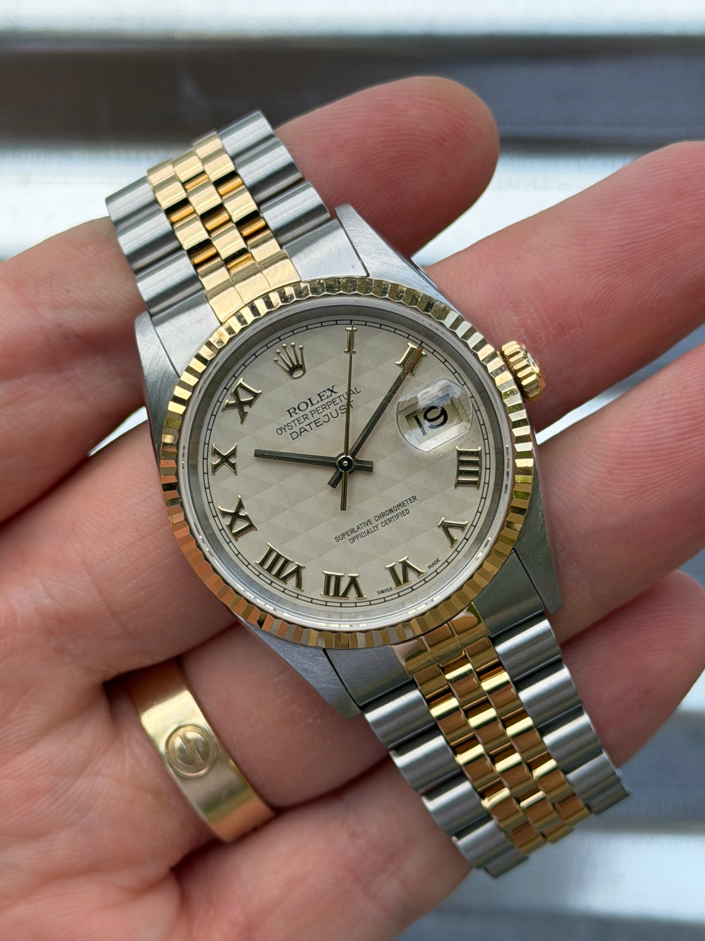 Rolex Datejust Pyramid Dial 36mm Ref.16233 Watch Only