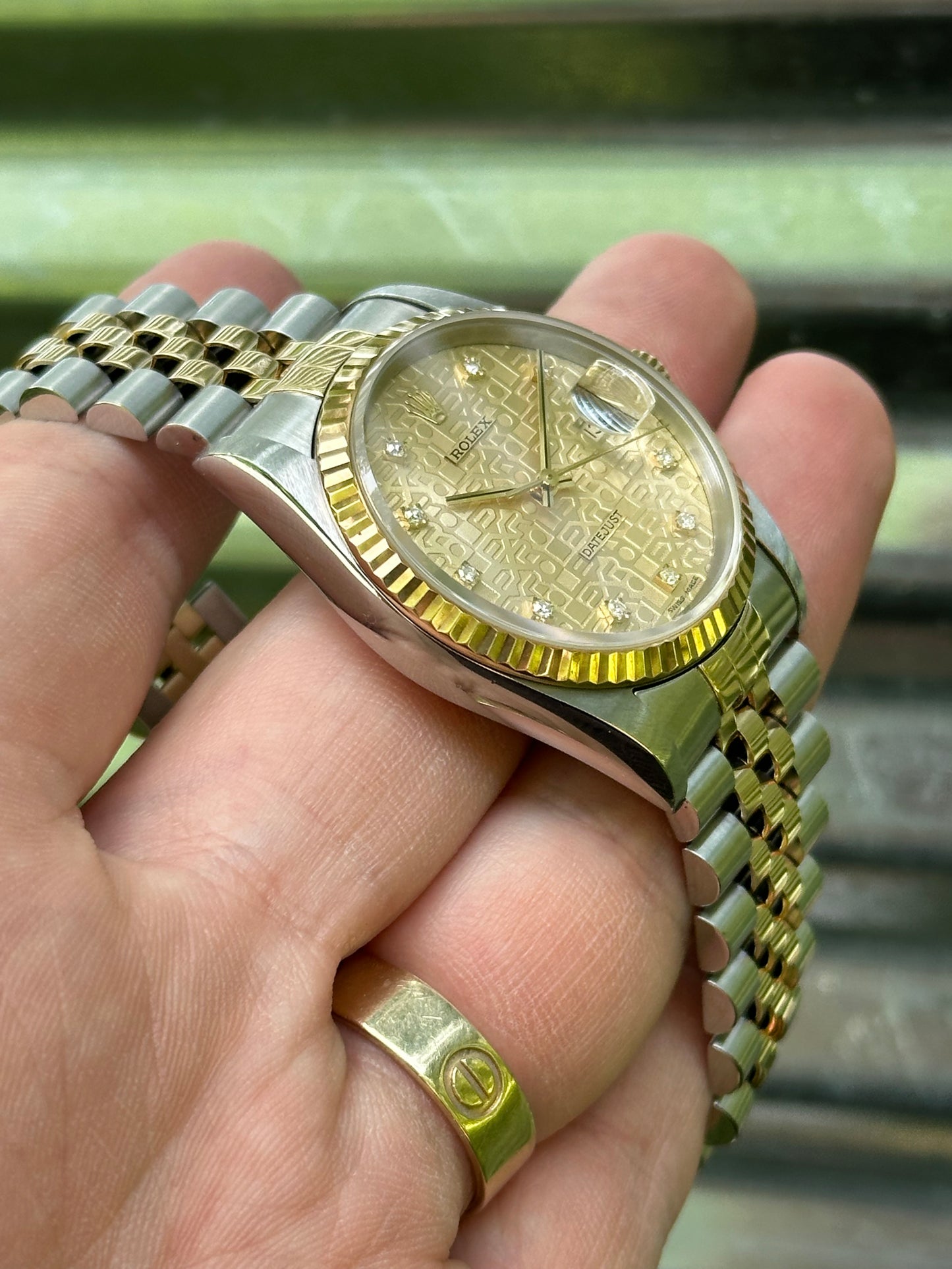 Rolex Datejust 36mm Ref.16234 Box & Papers “Anniversary Diamond Dial”