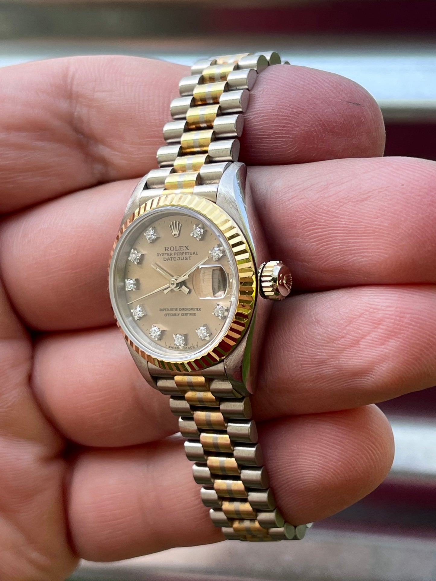 Rolex Datejust 26mm Ref.69179 Tridor 18K Gold