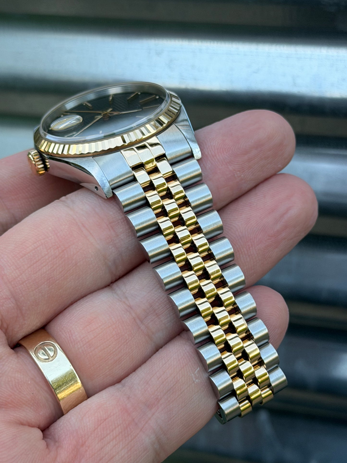 Rolex Datejust 36mm Ref.16233 Box & Papers “Black Tapestry”