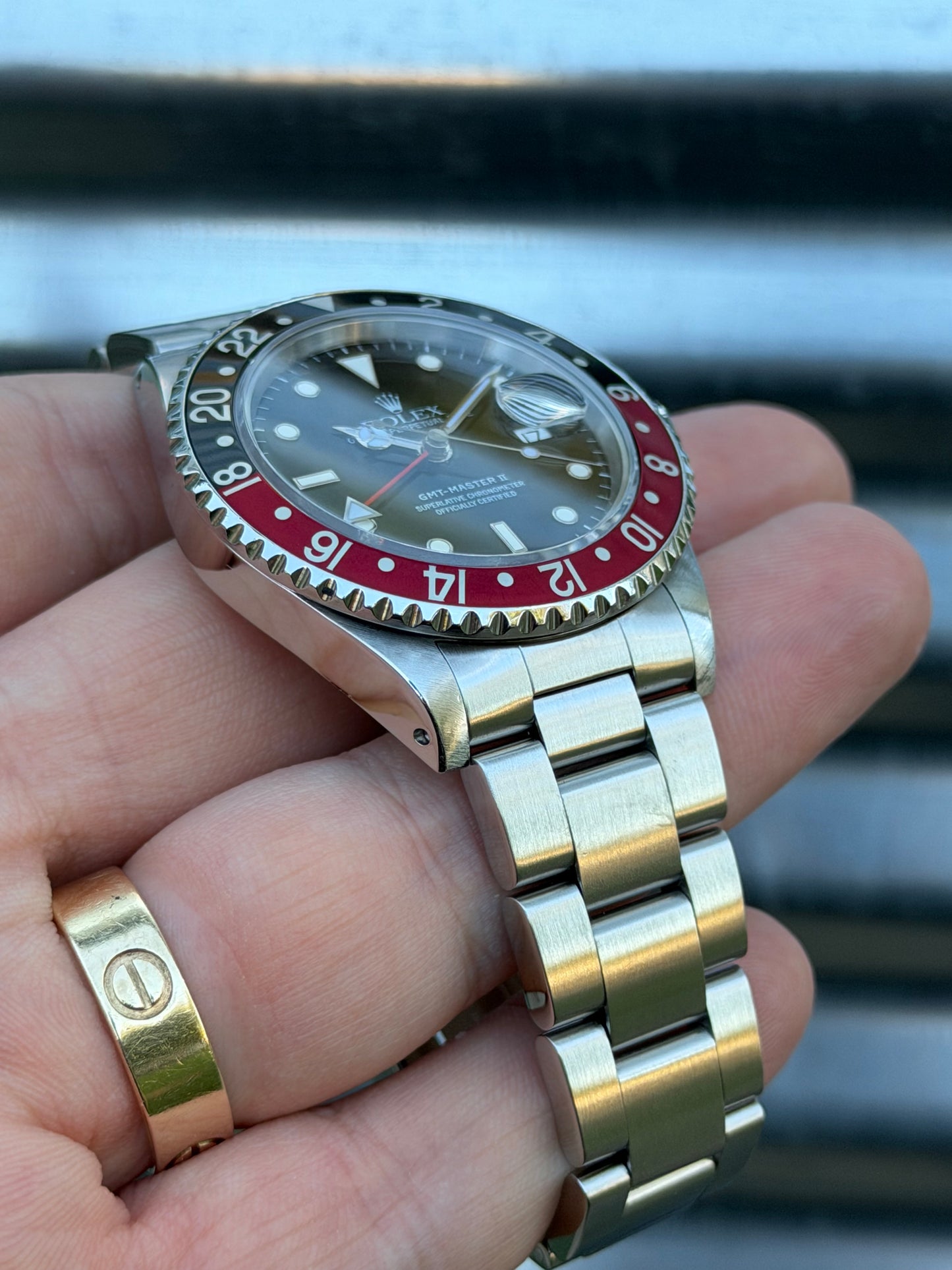 Rolex GMT Master II Coke 40mm Ref.16710 Watch w/Service Card and Receipt
