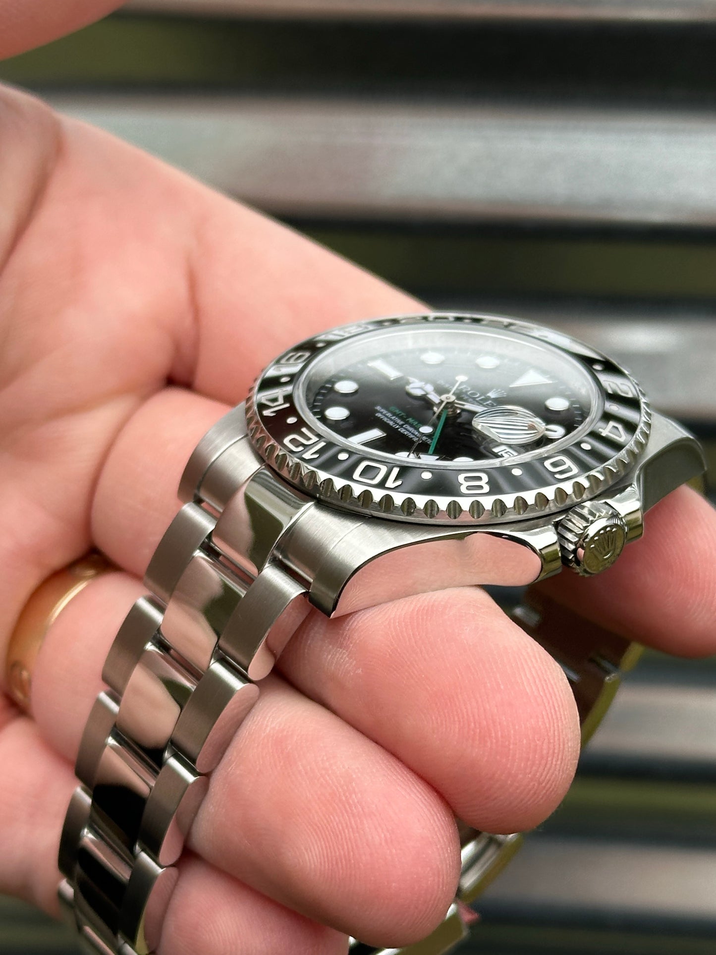 Rolex GMT Master II “Green Arrow” 40mm Ref.116710LN Box & Card