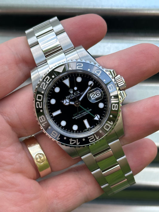 Rolex “Green Arrow” GMT Master 40mm Ref.116710LN Box & Card