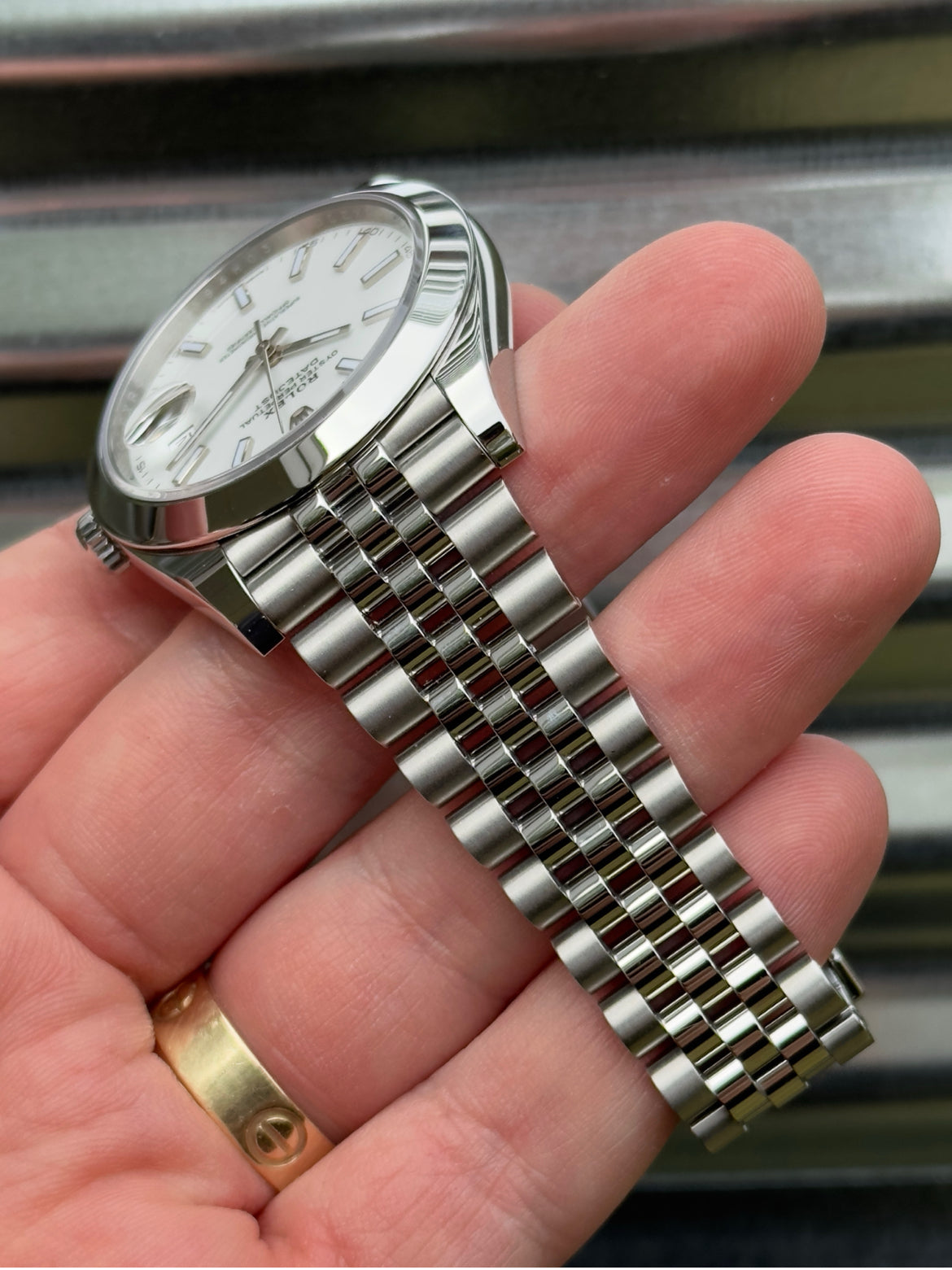 Rolex Datejust “White Index Dial” 41mm Ref.126300 Box & Card
