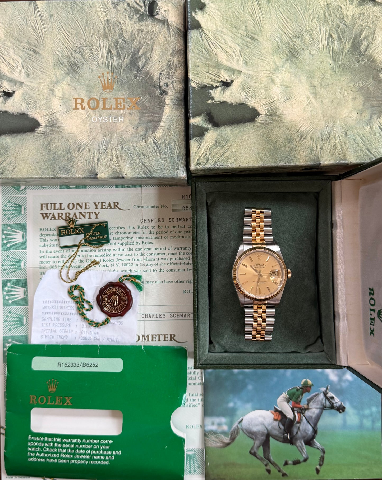 Rolex Datejust 36mm Ref.16233 Box & Papers