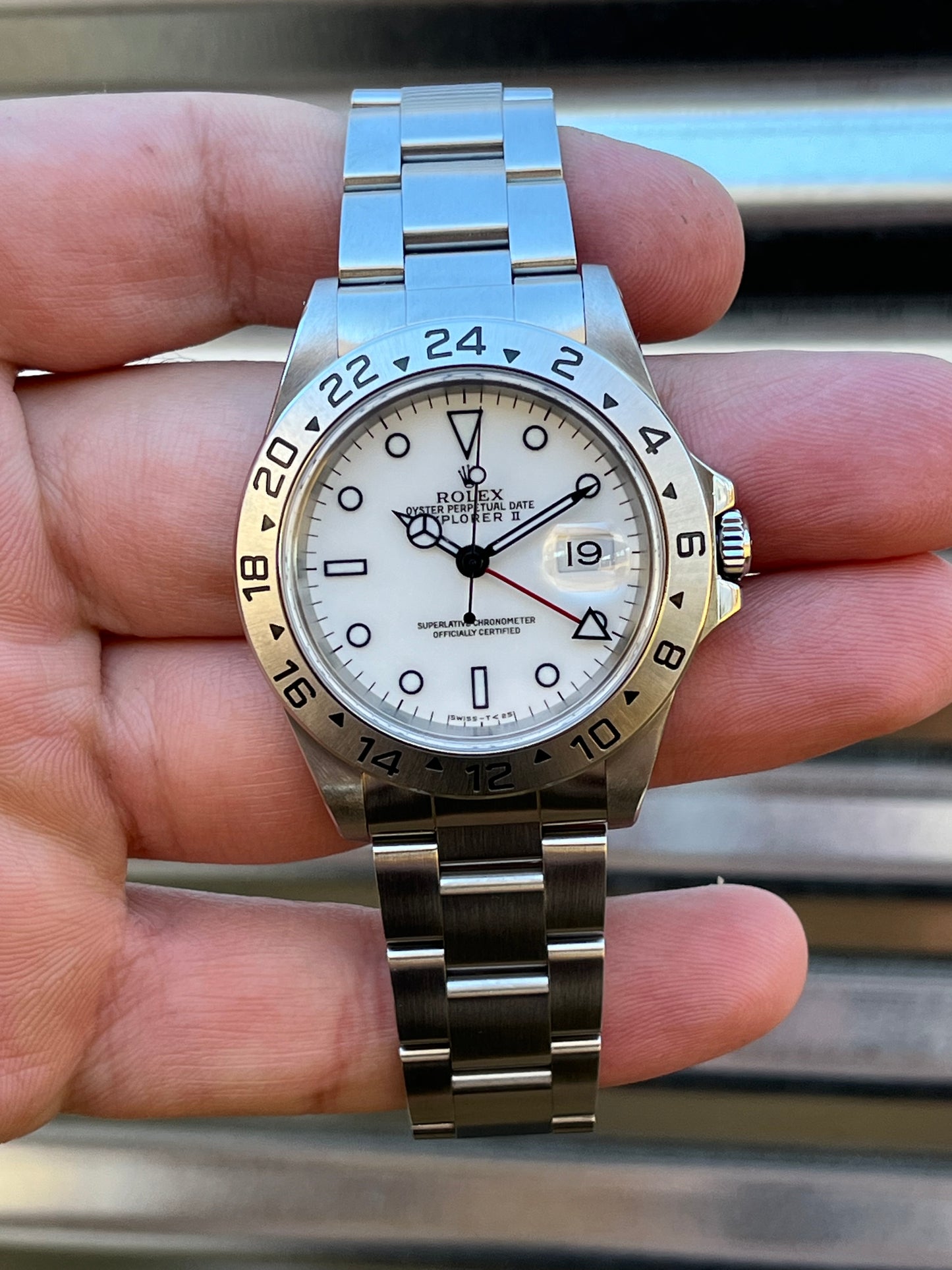 Rolex Explorer II “Polar” 40mm Ref.16570 Box & Papers