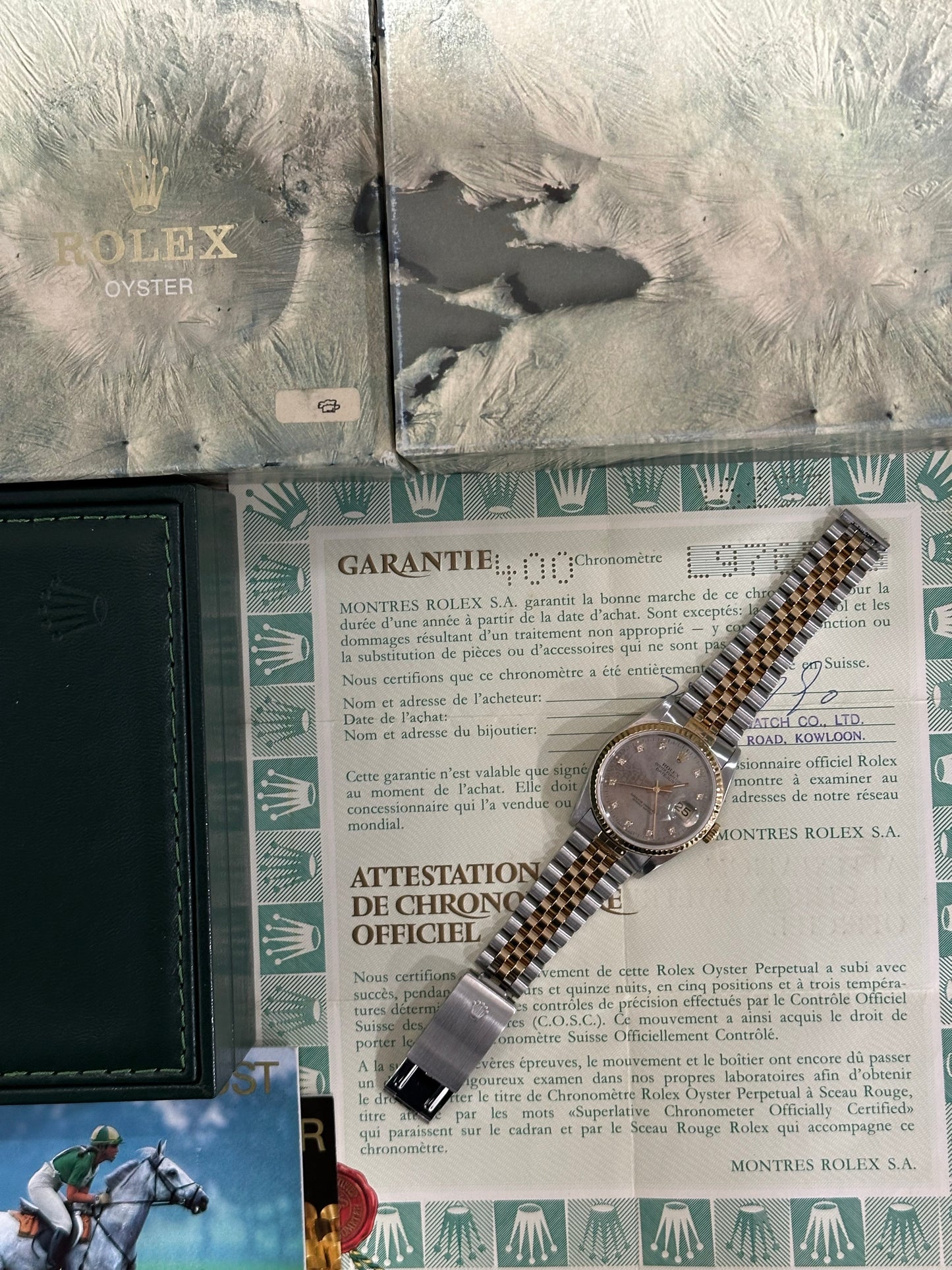 Rolex Datejust 36mm Ref.16233 “Anniversary Diamond Dial” Box & Papers