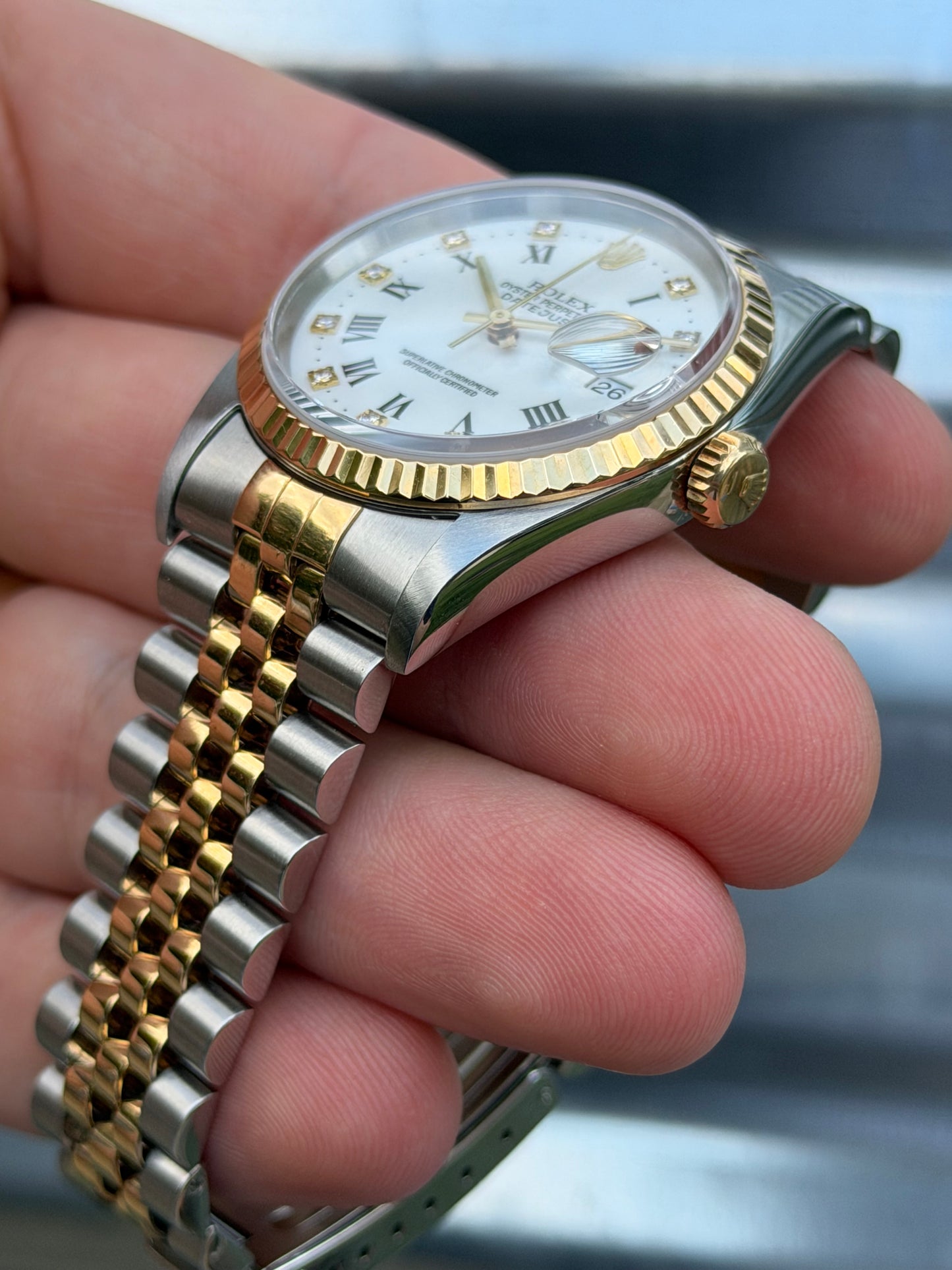 Rolex Datejust “Wh36mm Ref.16233 Box & Papers