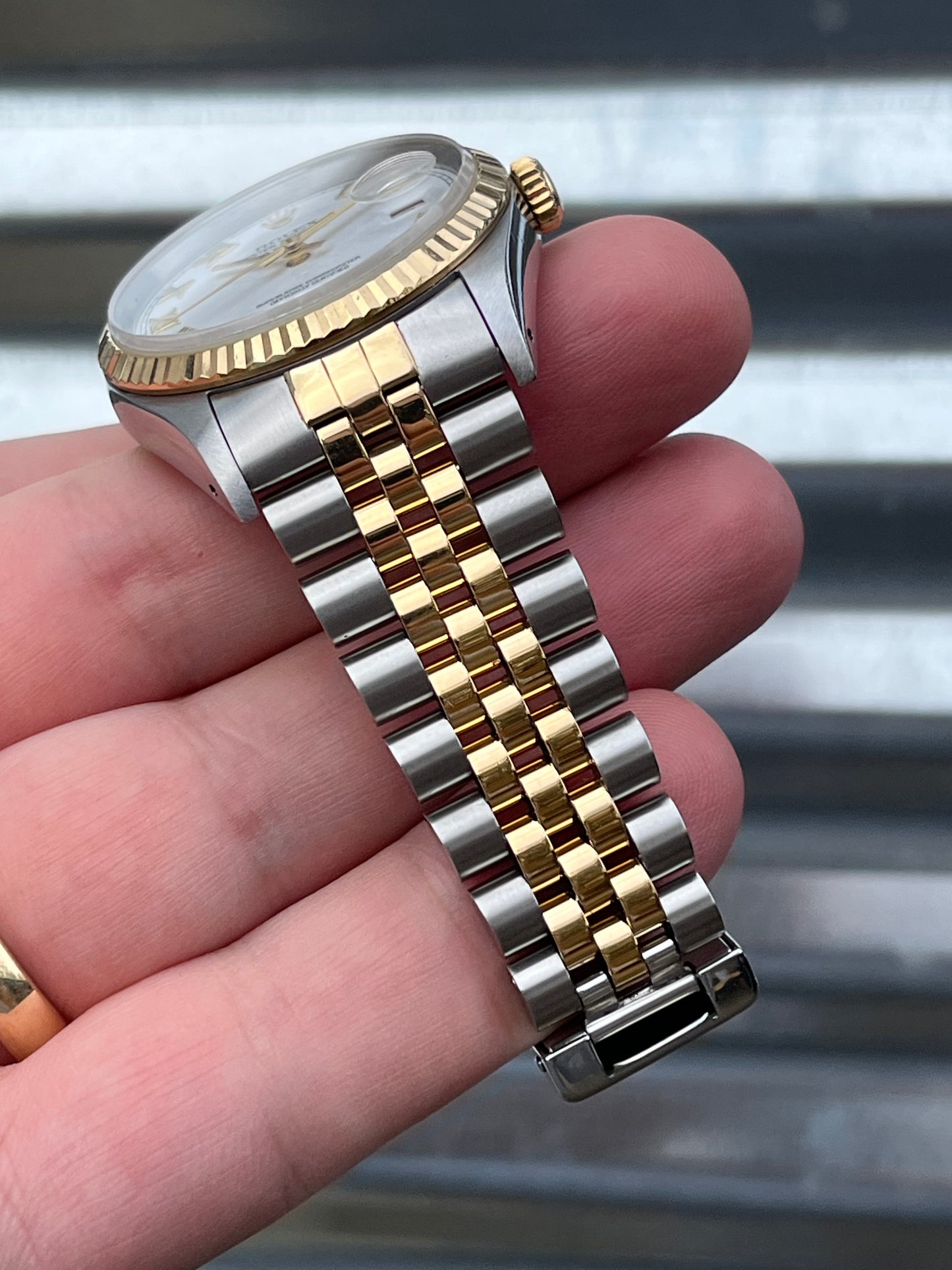 Rolex Datejust 36mm Ref.16233 “White Roman Dial” Box & Papers