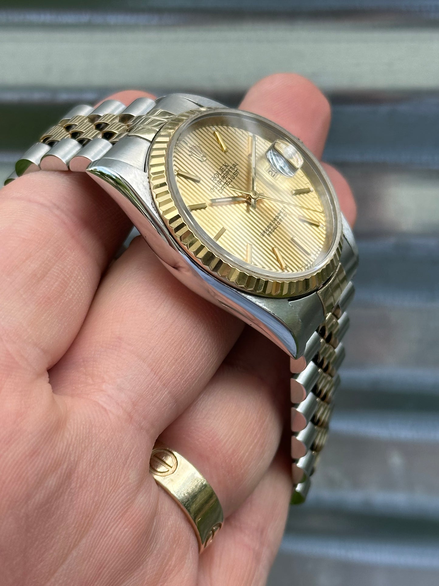 Rolex Datejust Tapestry Dial 36mm Ref.16233 Box & Papers