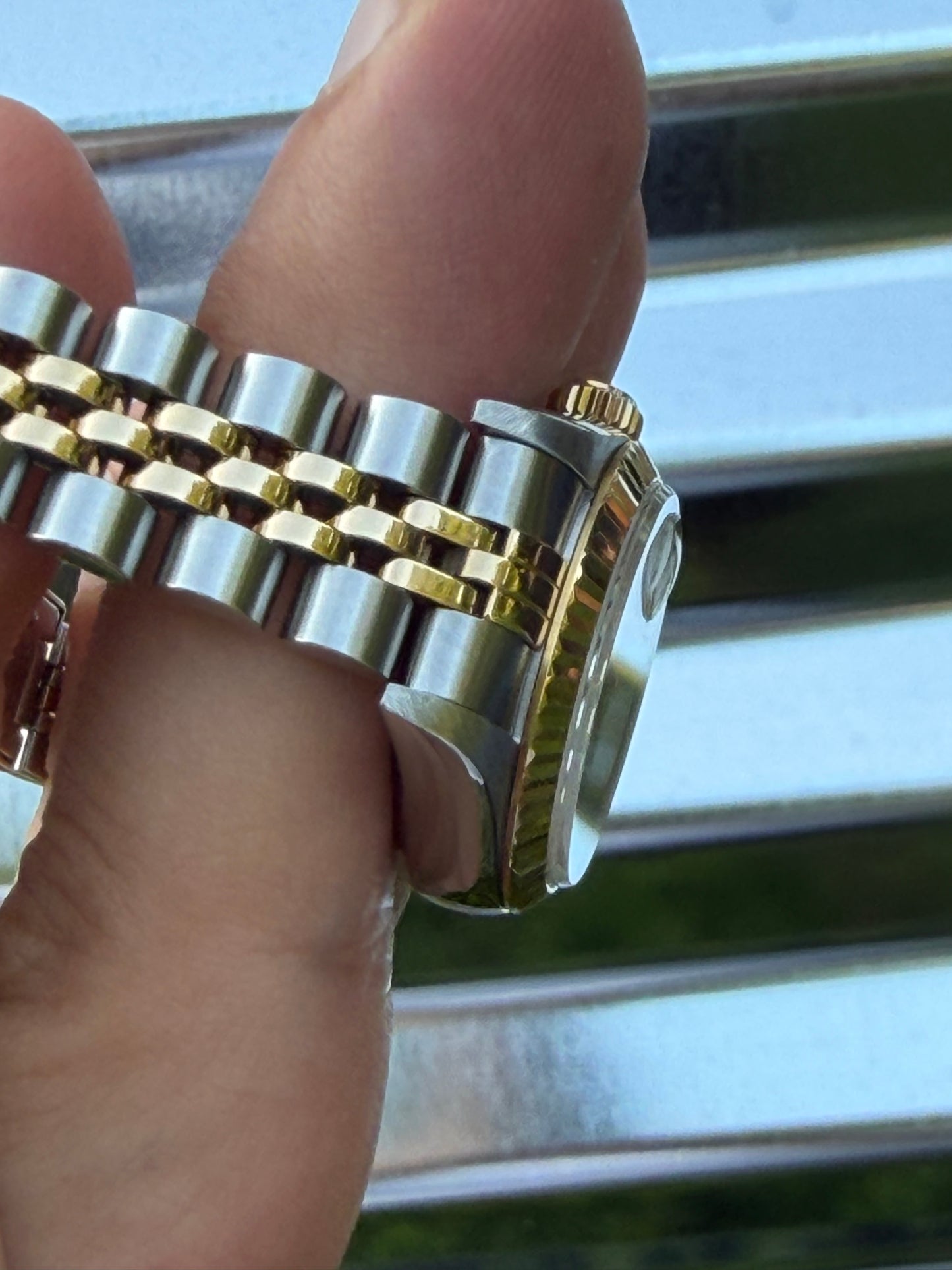 Rolex Ladies Datejust “Pyramid Dial” 26mm Ref.69173 Box & Papers