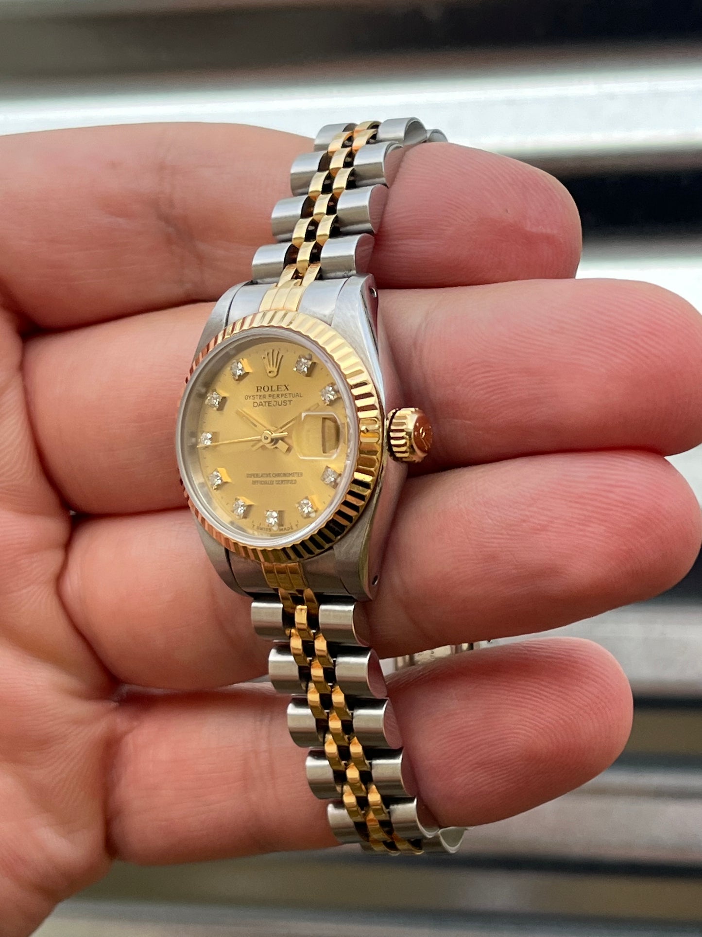 Rolex Ladies Datejust 26mm Ref.69173 Box & Papers Diamond Dial