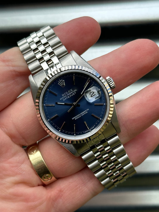 Rolex Datejust 36mm Ref.16234 “Blue Dial” Watch Only