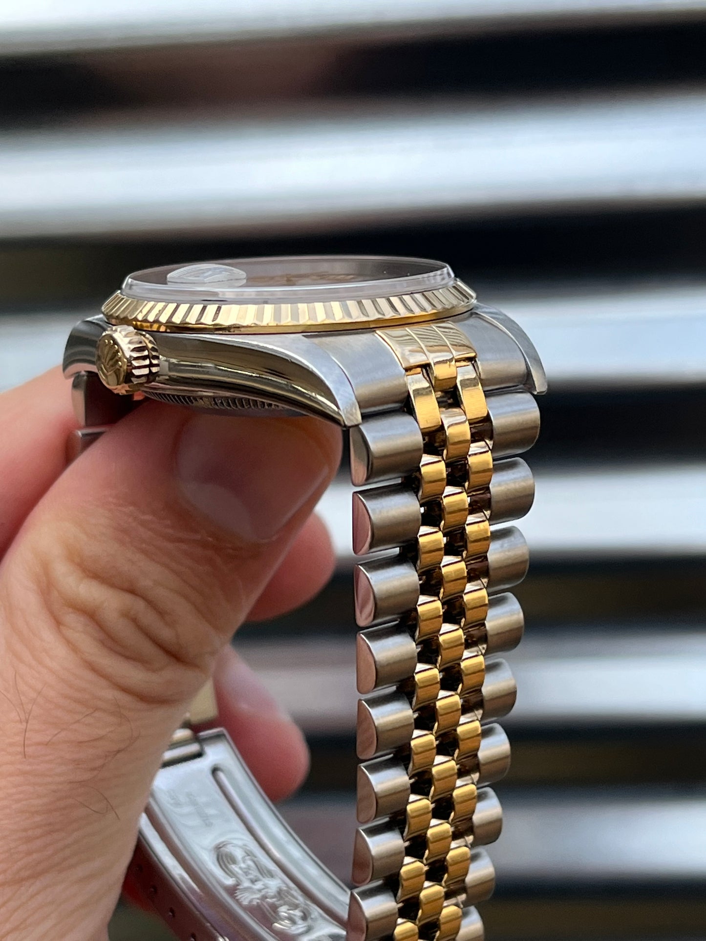 Rolex Datejust “Pyramid Dial” 36mm Ref.16233 Box & Papers