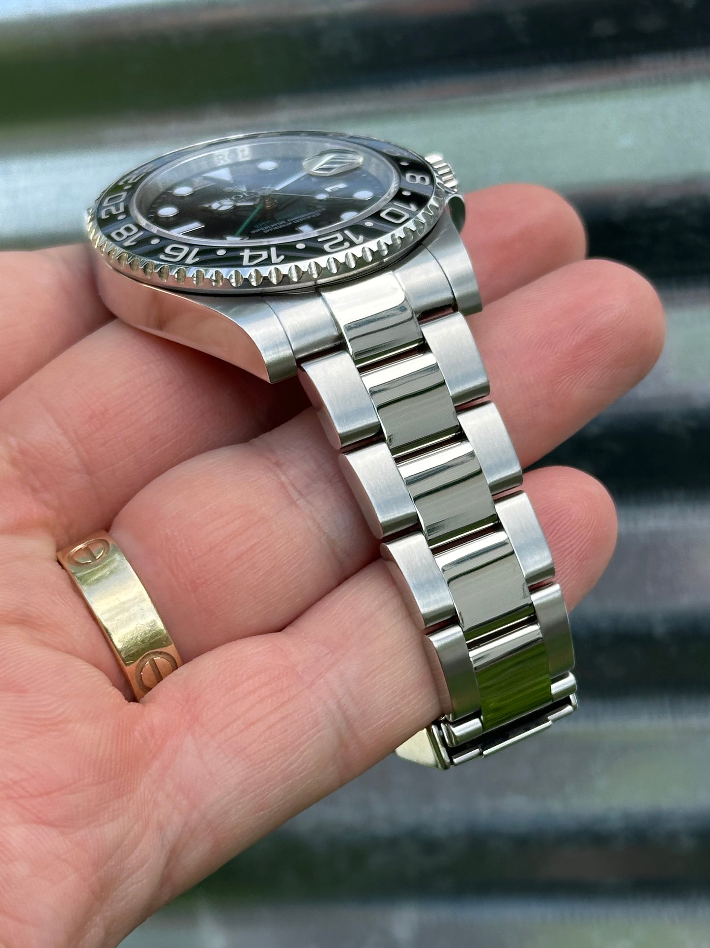 Rolex GMT Master II “Green Arrow” 40mm Ref.116710LN Box & Papers