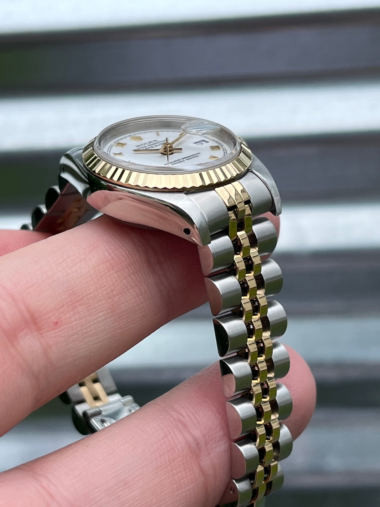 Rolex Lady Datejust 26mm Ref.69173 Box & Papers “White Roman Dial”