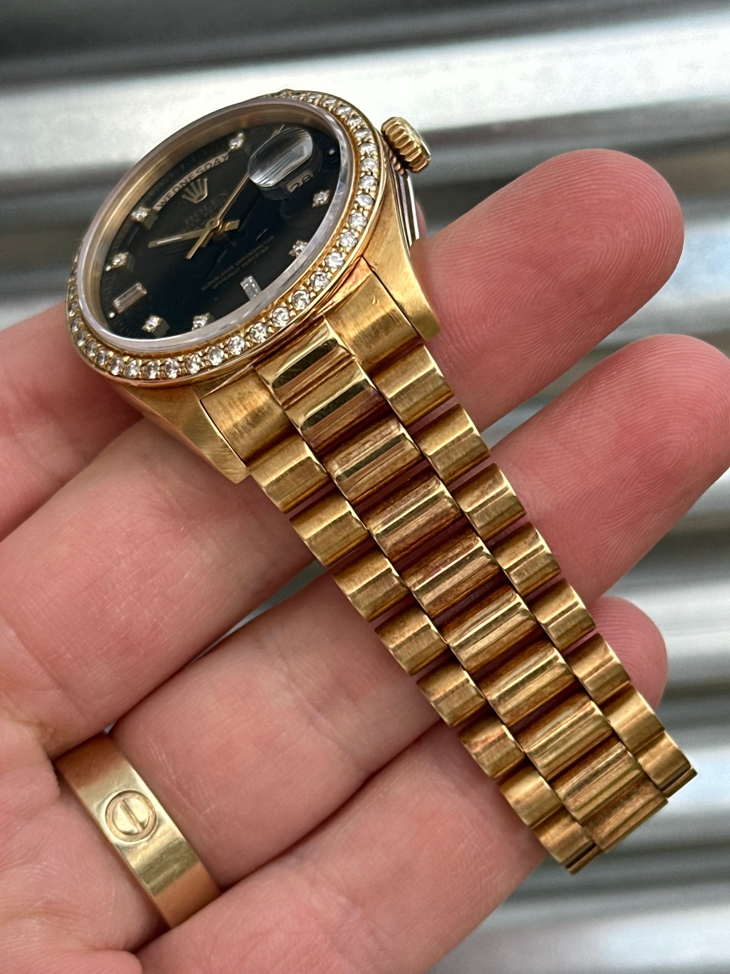 Rolex Day-Date 36mm Ref.18048 Black Diamond Dial