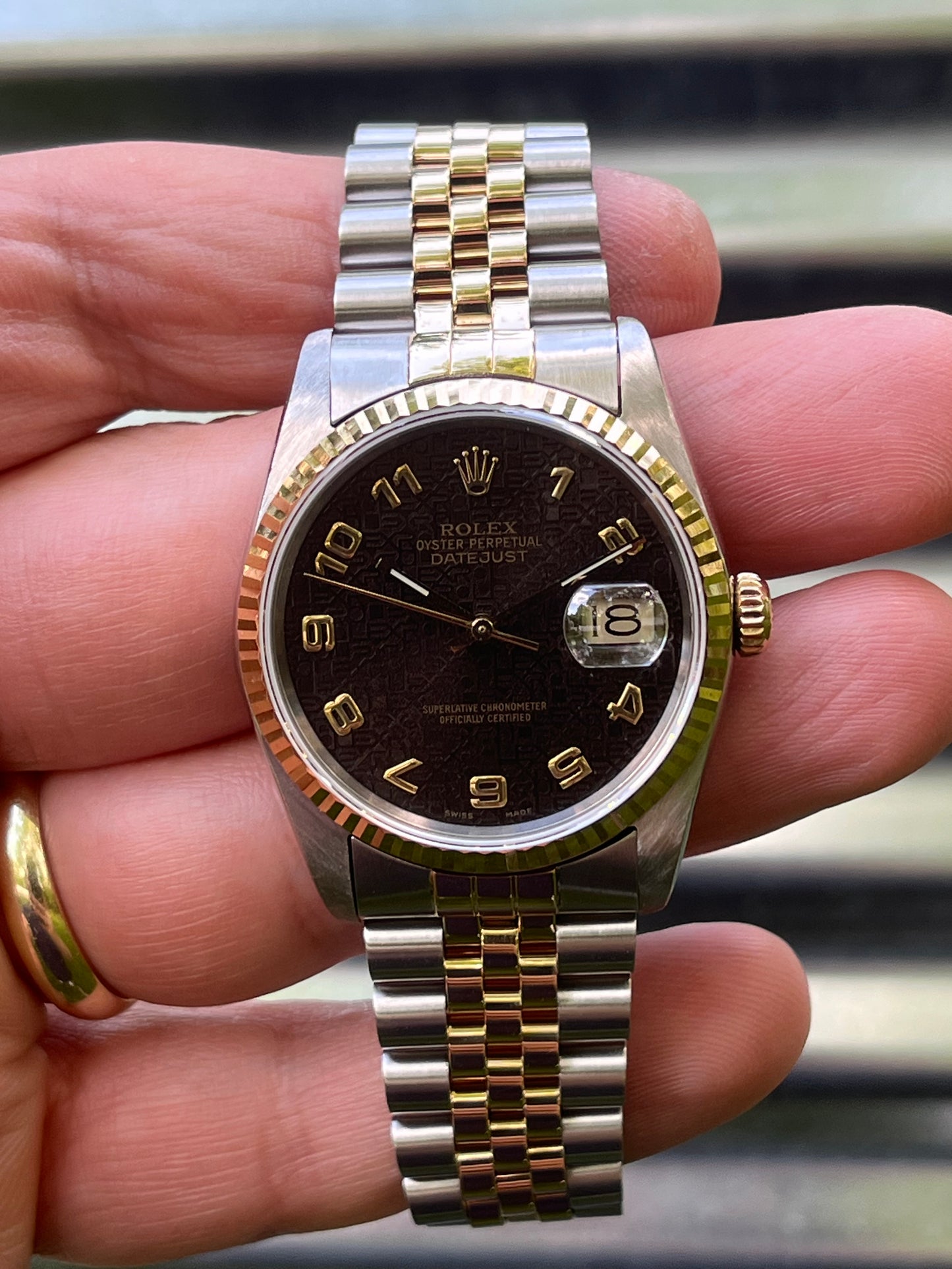 Rolex Datejust 36mm Ref.16233 “Anniversary Dial” Box & Papers