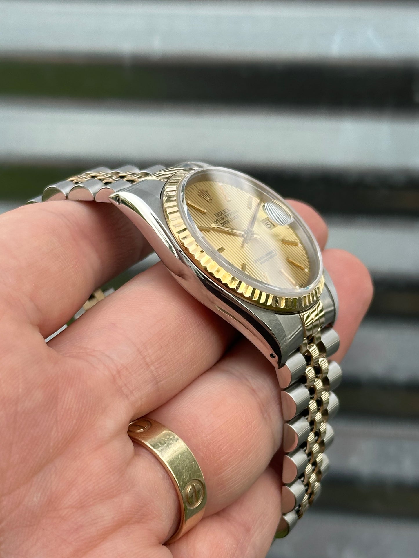 Rolex Datejust 36mm Ref.16233 Tapestry Dial Box & Papers