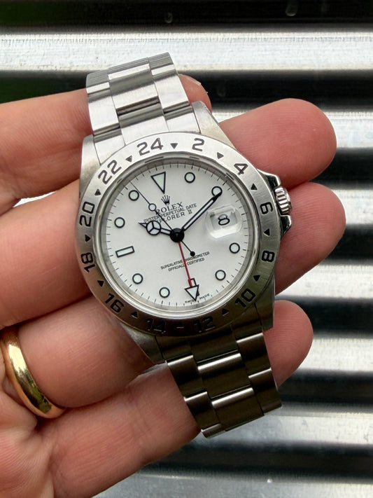 Rolex Explorer II “Polar” 40mm Ref.16570 Box & Papers