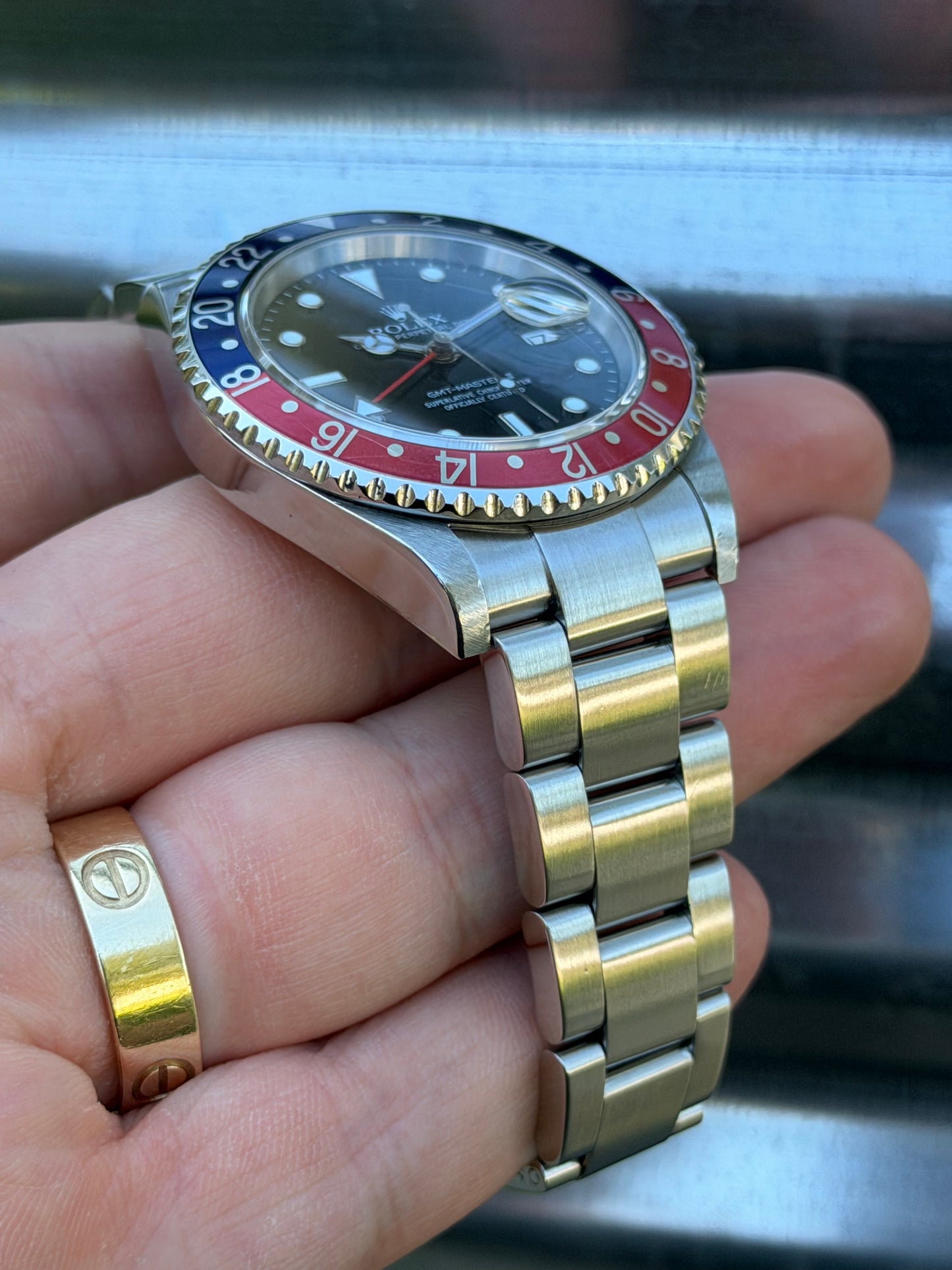 Rolex GMT Master II Pepsi 40mm Ref.16710 Box & Papers
