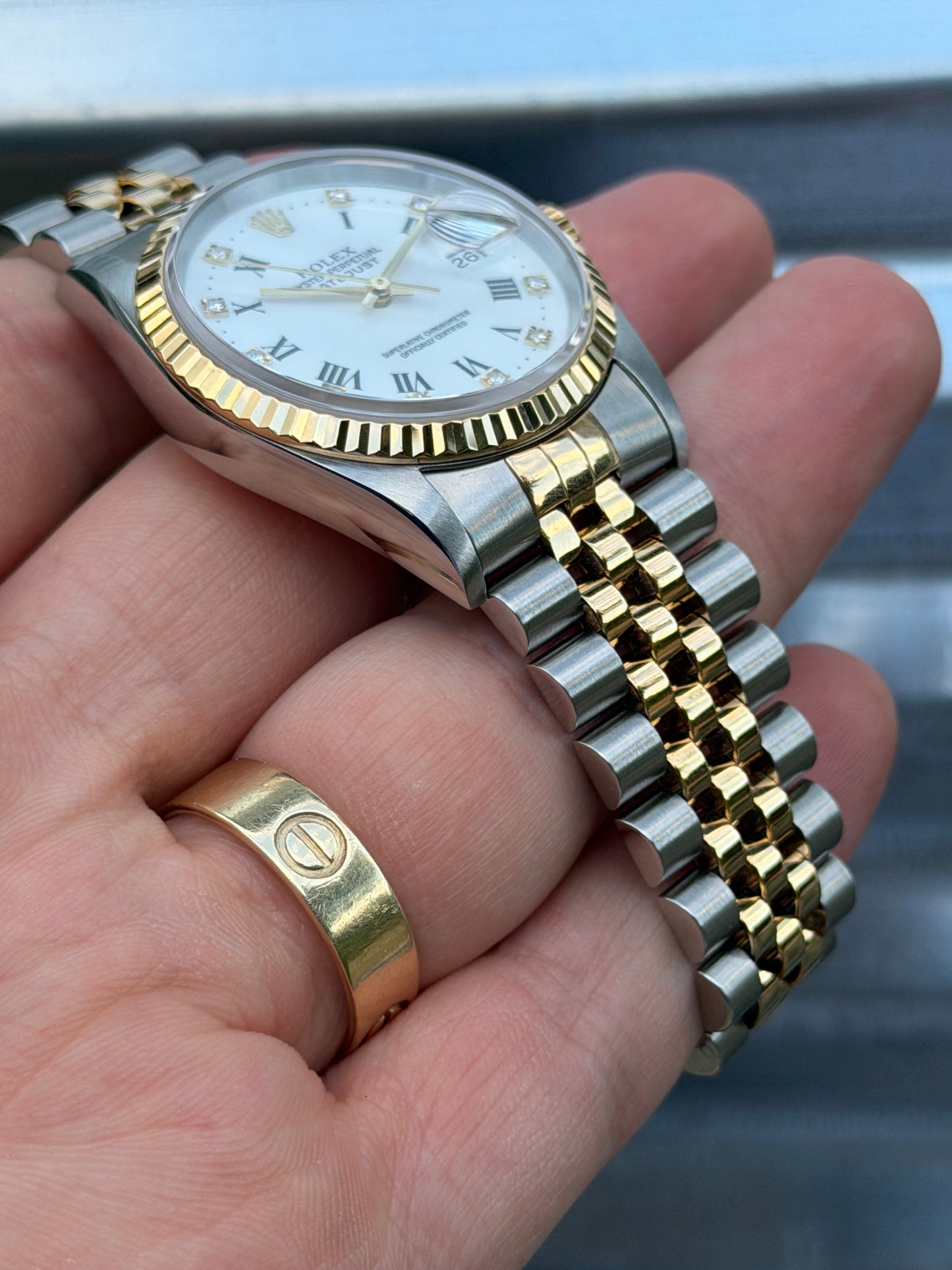 Rolex Datejust “Wh36mm Ref.16233 Box & Papers