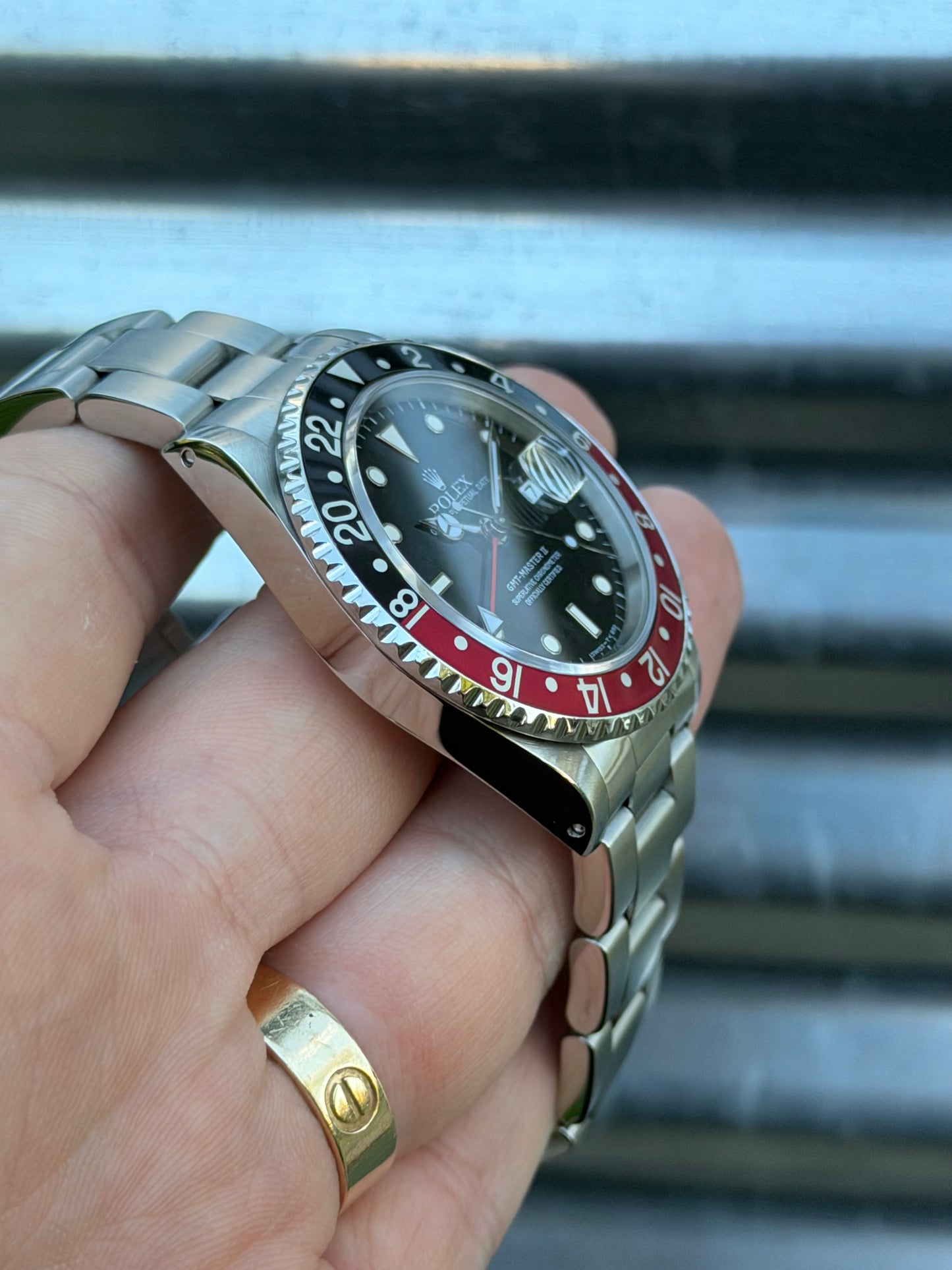 Rolex GMT Master II Coke 40mm Ref.16710 Watch w/Service Card and Receipt