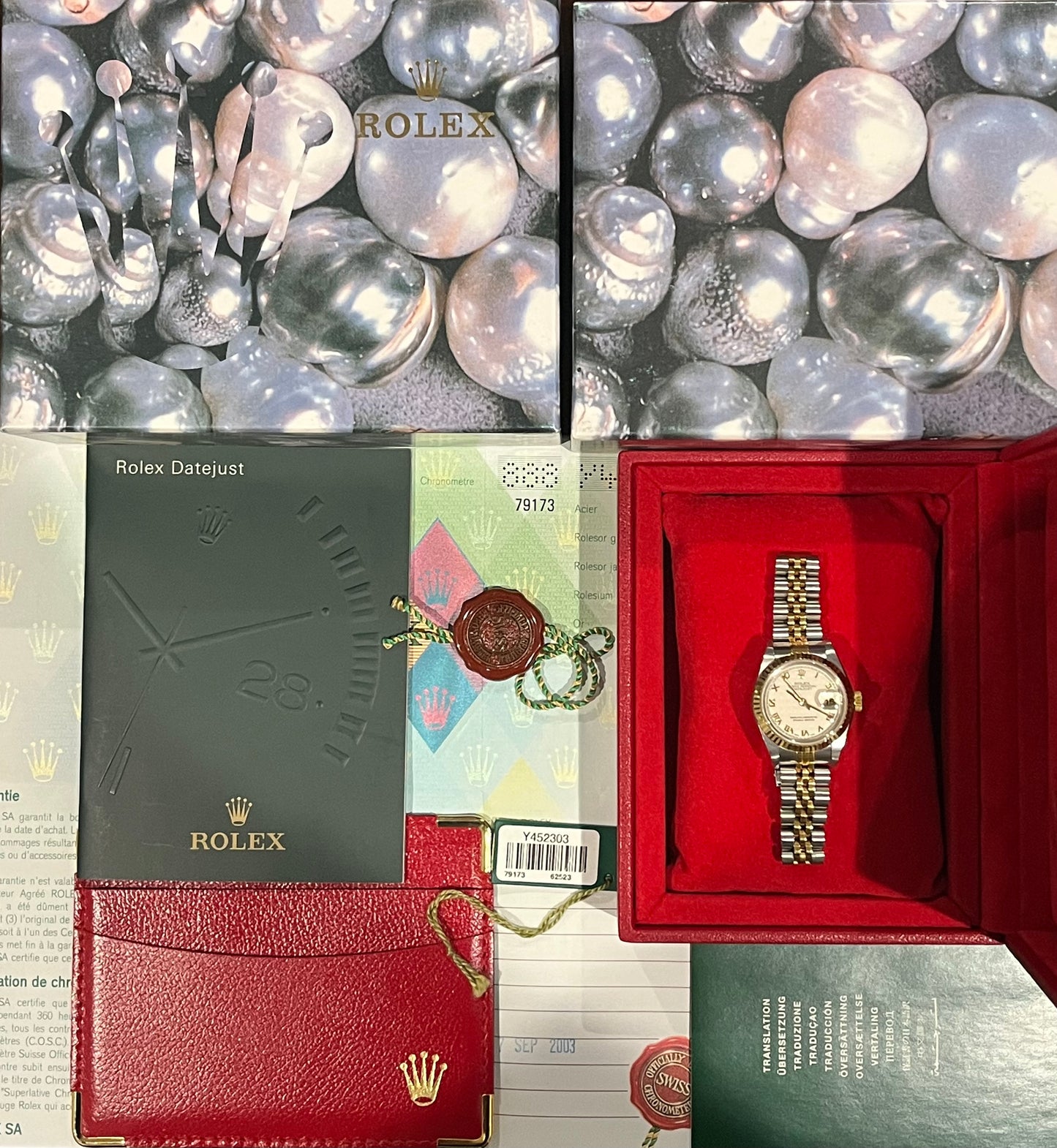 Rolex Lady Datejust 26mm Ref.79173 “Pyramid Dial” Box & Papers