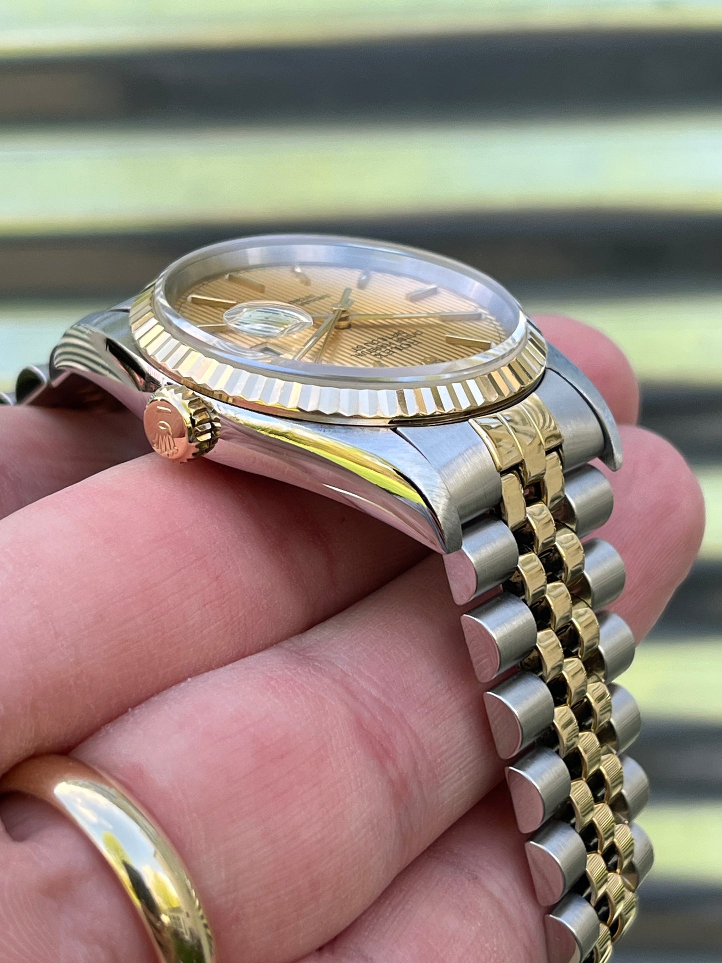 Rolex Datejust Tapestry Dial 36mm Ref.16233 Box & Papers