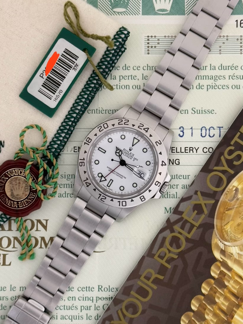 Rolex Explorer II “Polar” 40mm Ref.16570 Box & Papers