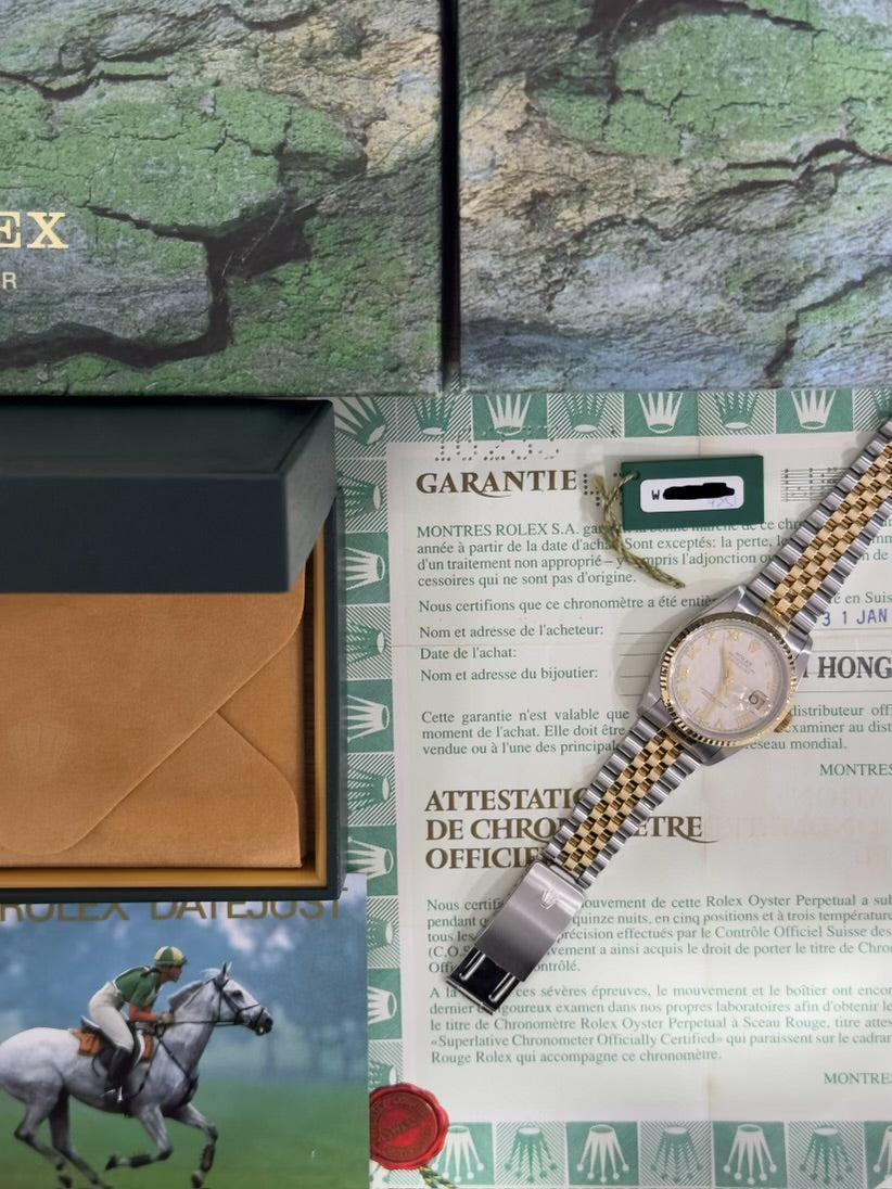 Rolex Datejust “Pyramid Dial” 36mm Ref.16233 Box & Papers