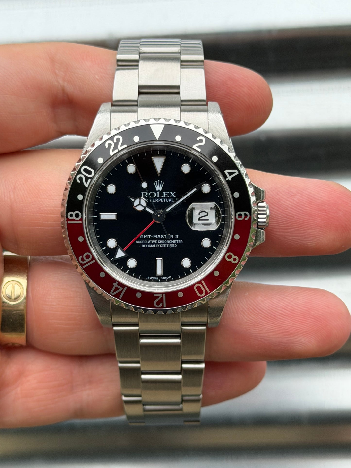 Rolex GMT Master II Coke 40mm Ref.16710 Box & Papers