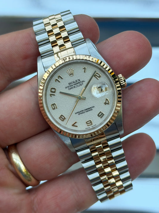 Rolex Datejust Anniversary Dial 36mm Ref.16233 Box & Papers