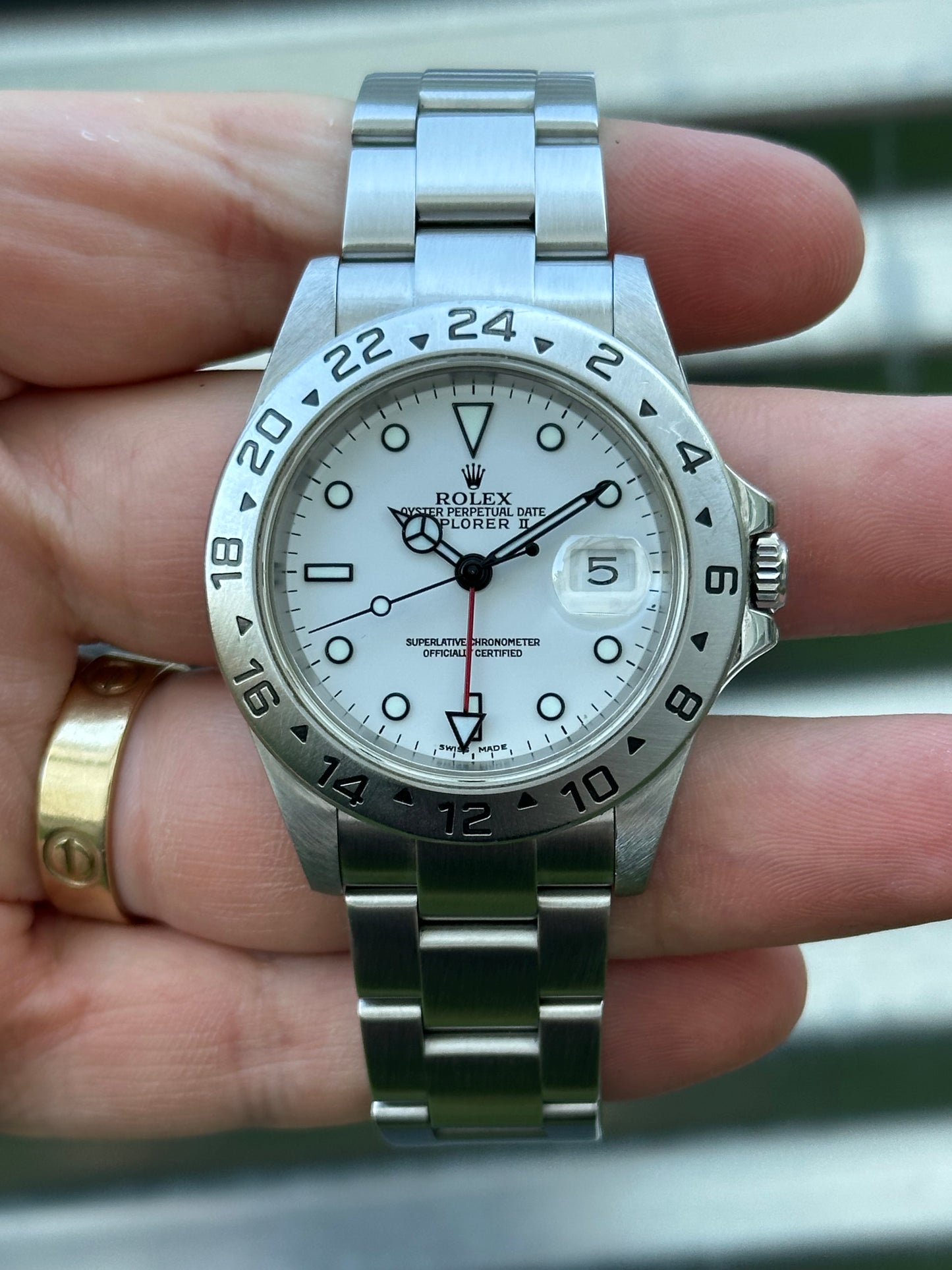 Rolex Explorer II “Polar” 40mm Ref.16570 Box & Papers